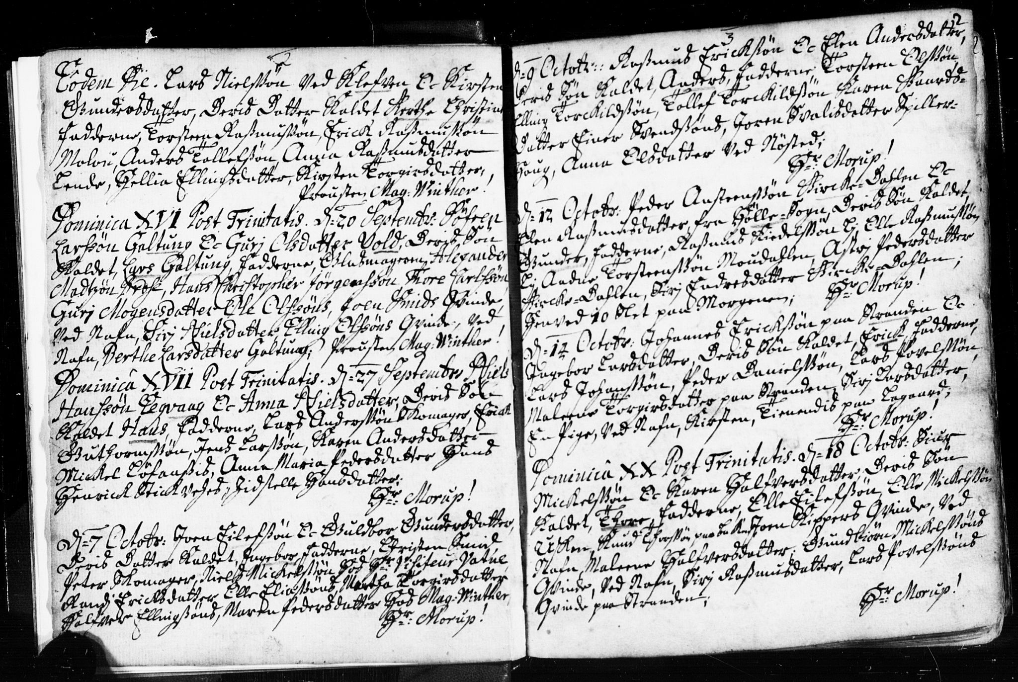 Domkirken sokneprestkontor, SAST/A-101812/001/30/30BB/L0003: Parish register (copy) no. B 3, 1733-1751, p. 2