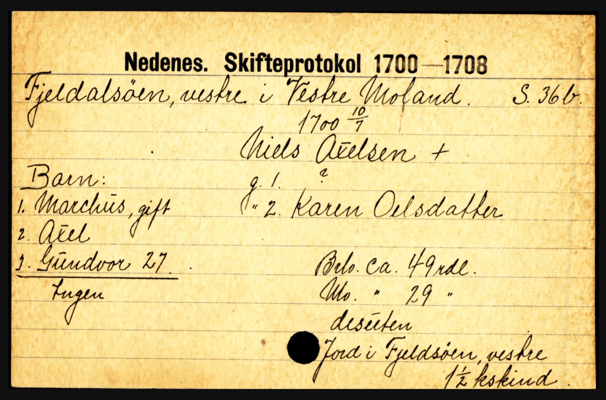 Nedenes sorenskriveri før 1824, AV/SAK-1221-0007/H, p. 6821