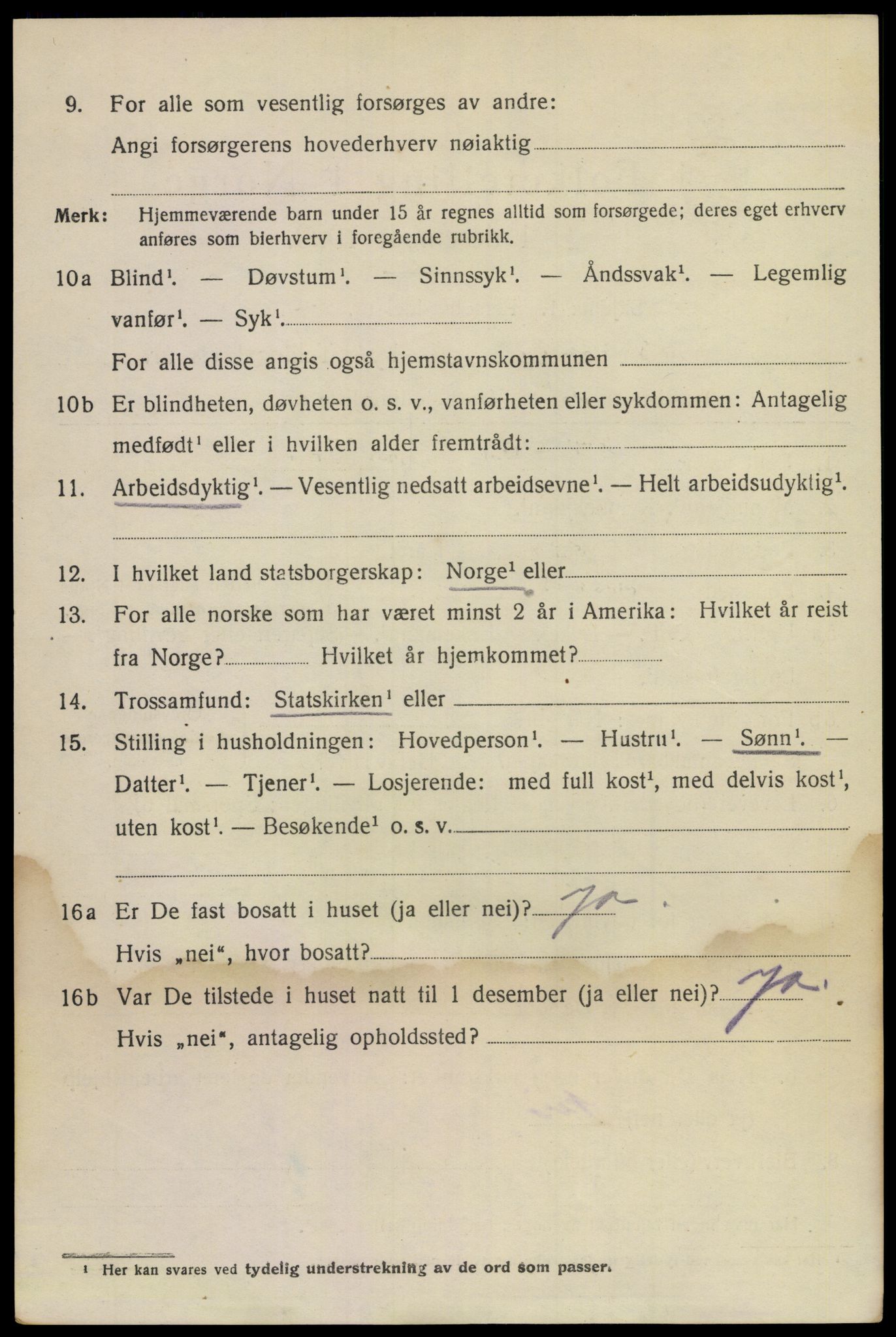 SAKO, 1920 census for Larvik, 1920, p. 22385