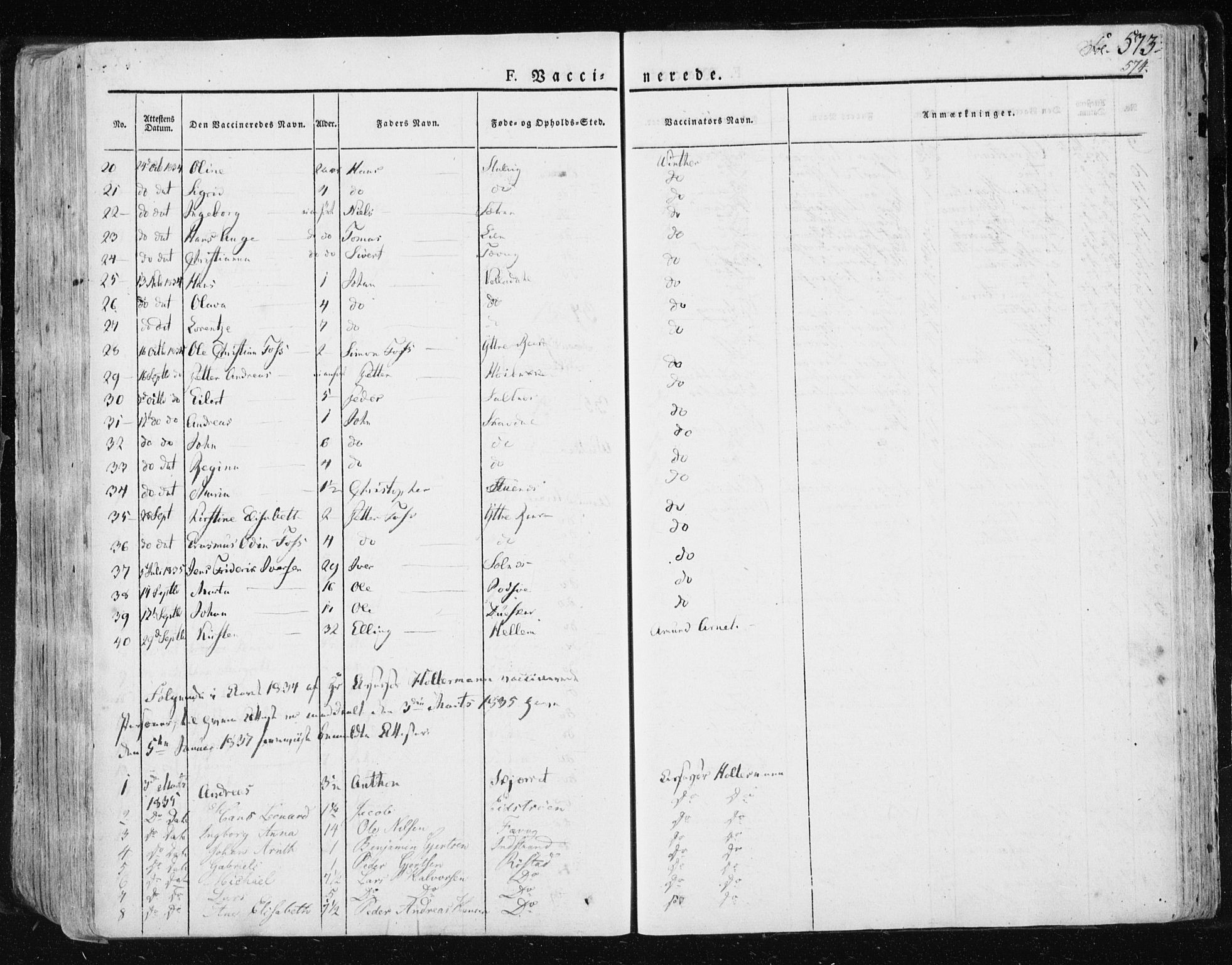Ministerialprotokoller, klokkerbøker og fødselsregistre - Sør-Trøndelag, SAT/A-1456/659/L0735: Parish register (official) no. 659A05, 1826-1841, p. 573