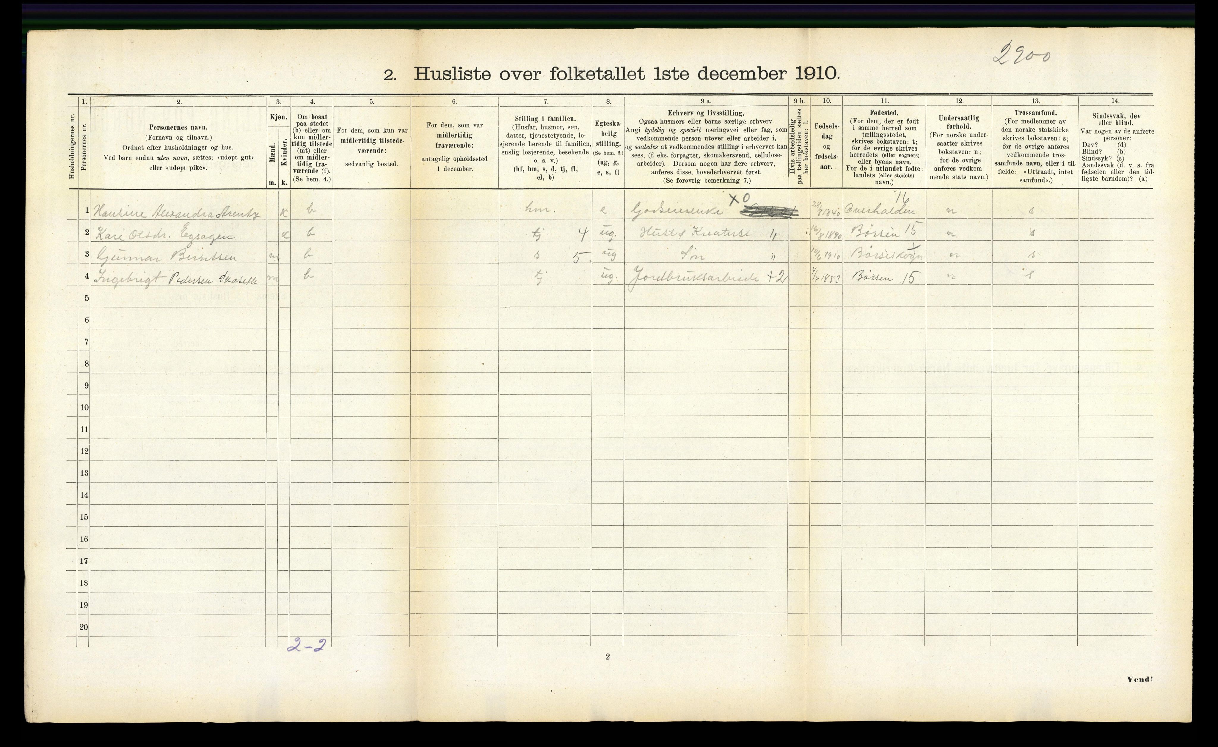 RA, 1910 census for Børseskogn, 1910, p. 28