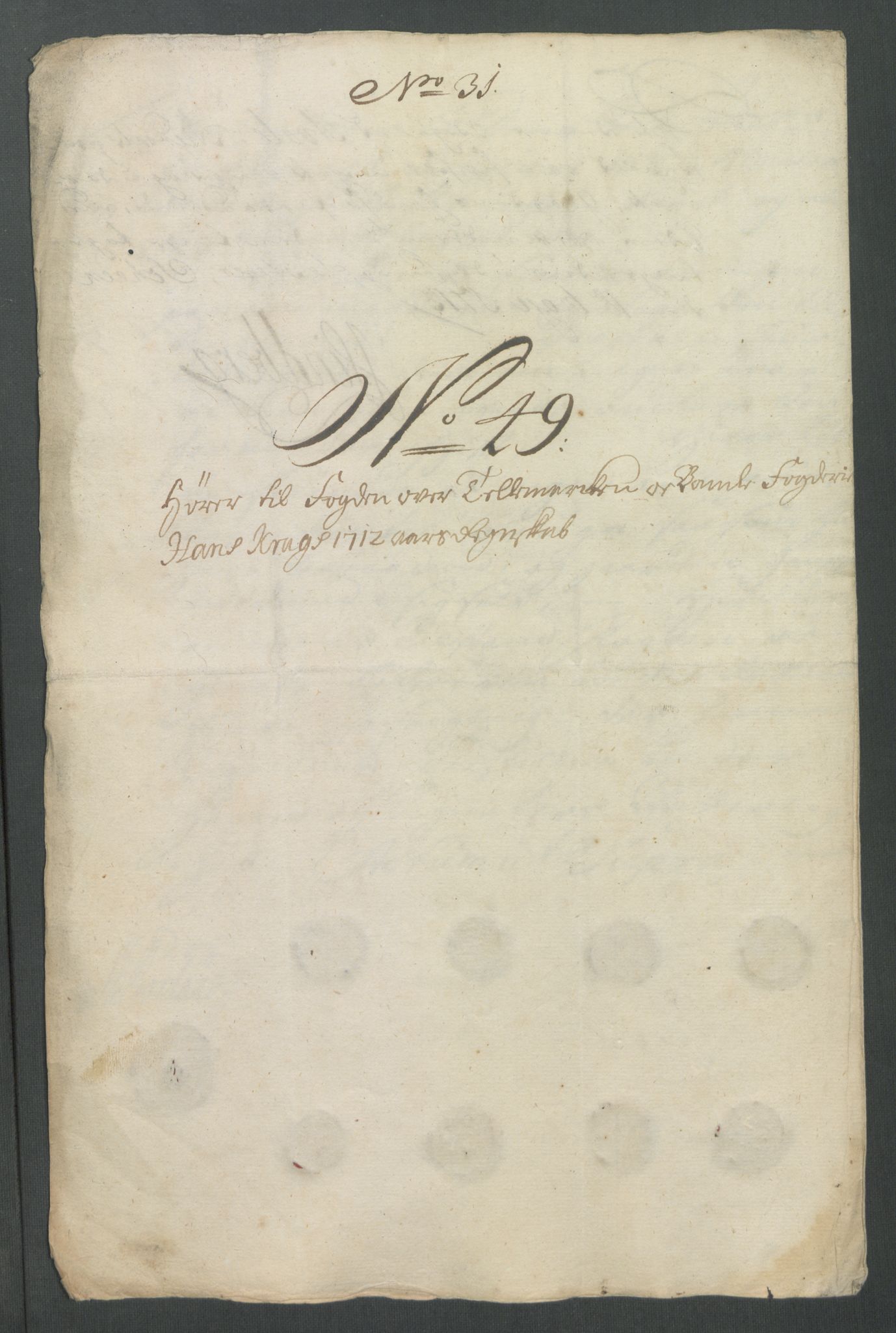 Rentekammeret inntil 1814, Reviderte regnskaper, Fogderegnskap, AV/RA-EA-4092/R36/L2123: Fogderegnskap Øvre og Nedre Telemark og Bamble, 1712, p. 371