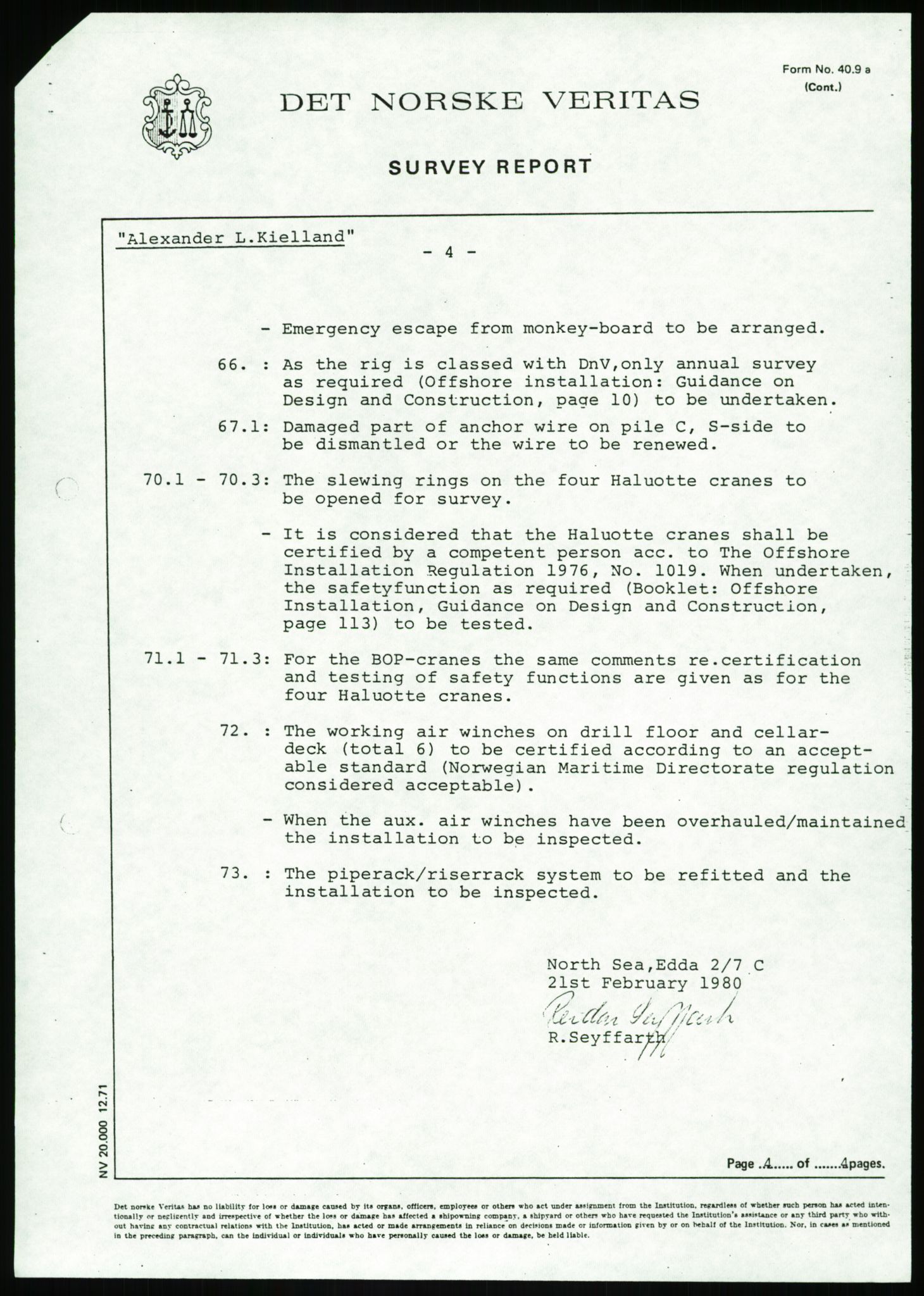 Justisdepartementet, Granskningskommisjonen ved Alexander Kielland-ulykken 27.3.1980, AV/RA-S-1165/D/L0002: I Det norske Veritas (I1-I5, I7-I11, I14-I17, I21-I28, I30-I31)/B Stavanger Drilling A/S (B4), 1980-1981, p. 661