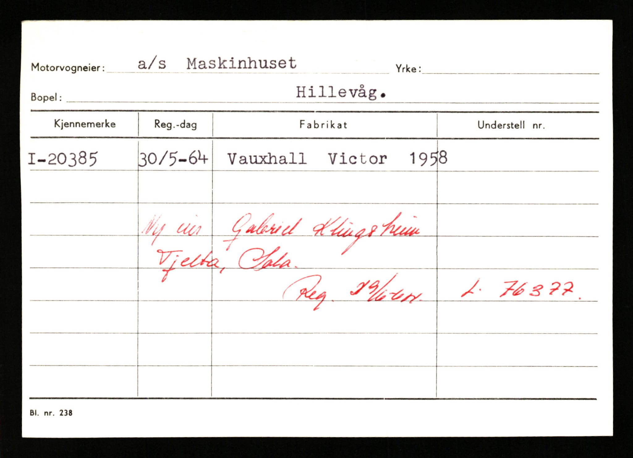 Stavanger trafikkstasjon, AV/SAST-A-101942/0/G/L0004: Registreringsnummer: 15497 - 22957, 1930-1971, p. 2200