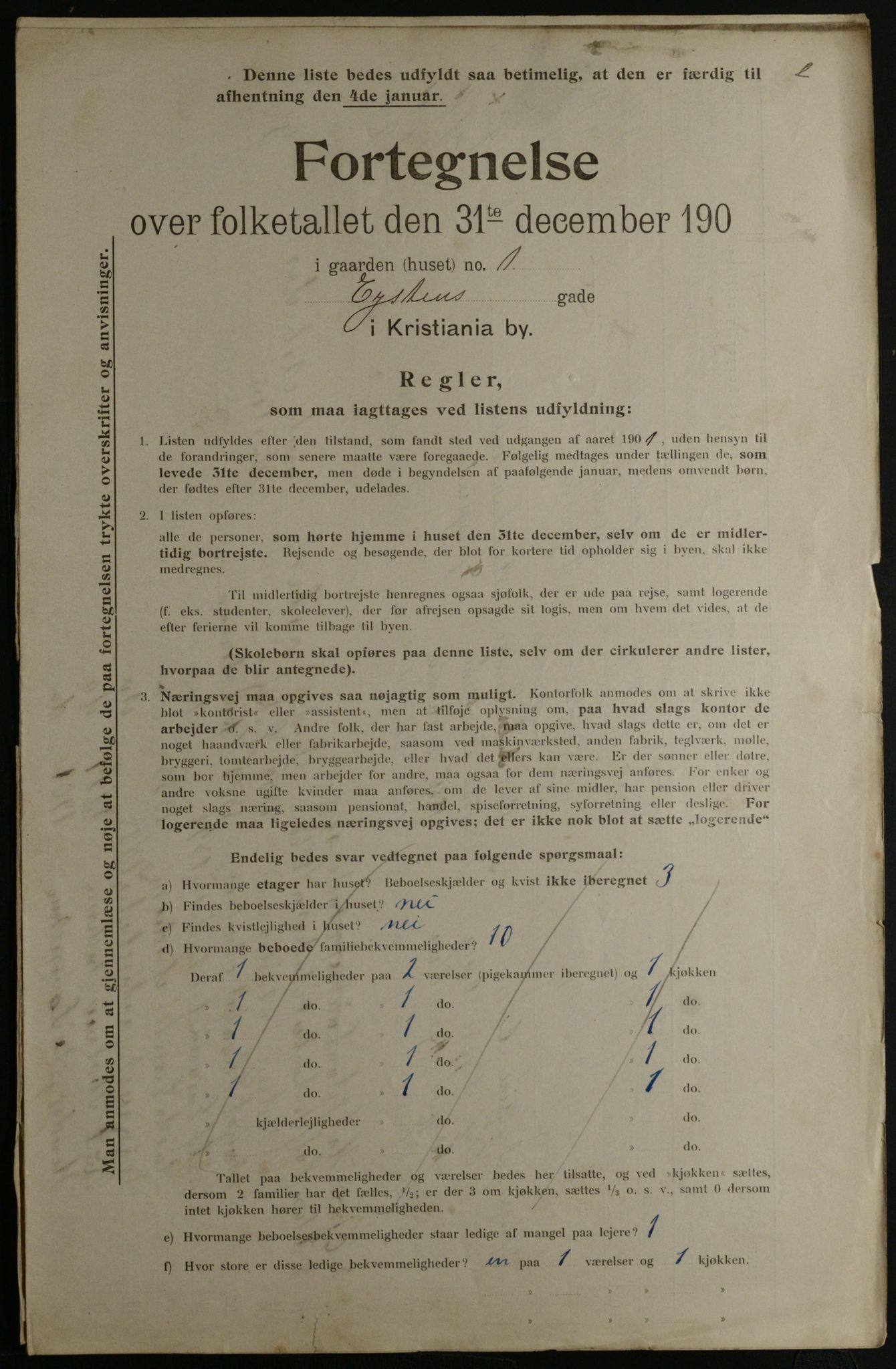 OBA, Municipal Census 1901 for Kristiania, 1901, p. 19832