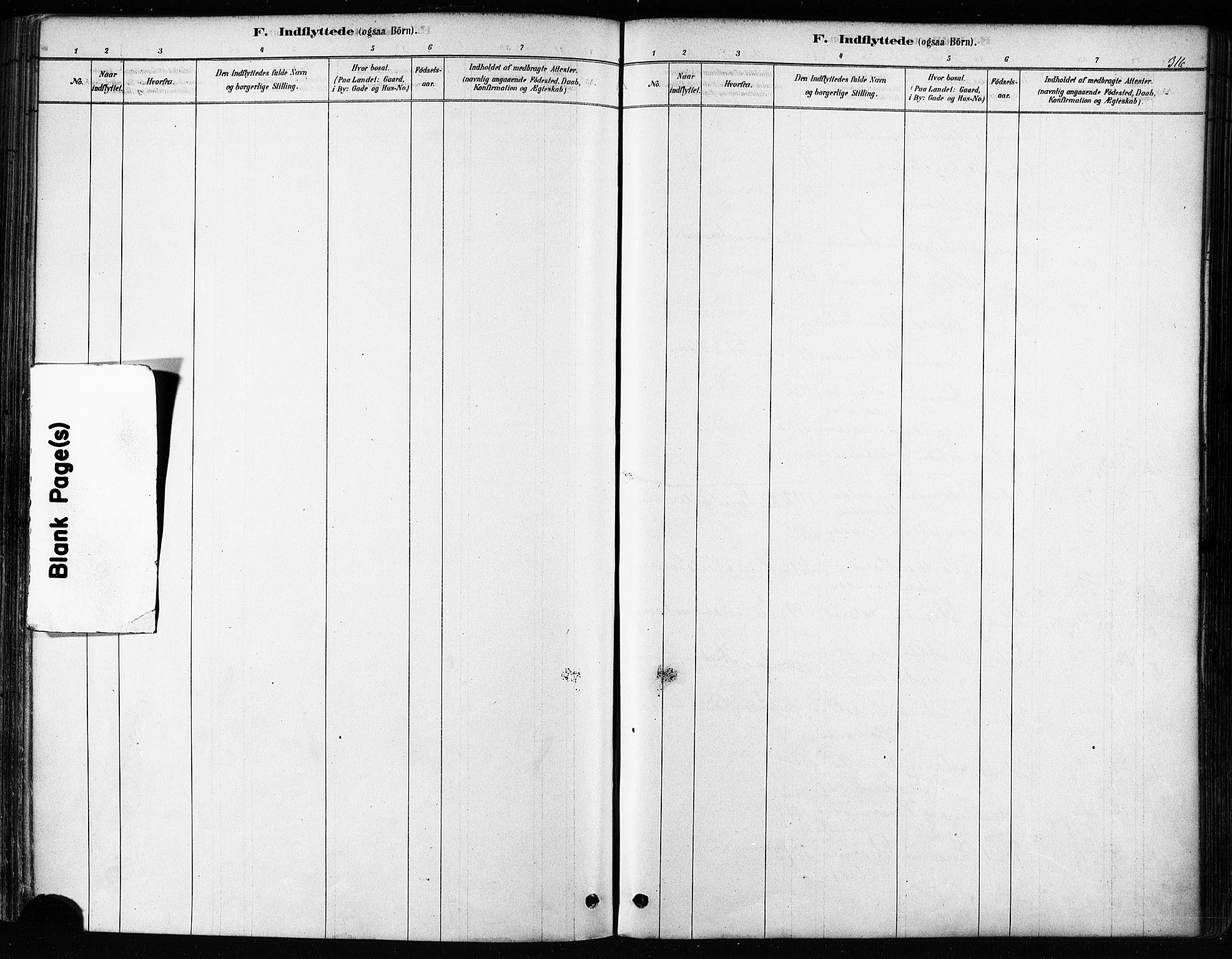 Kvæfjord sokneprestkontor, AV/SATØ-S-1323/G/Ga/Gaa/L0005kirke: Parish register (official) no. 5, 1878-1894, p. 316