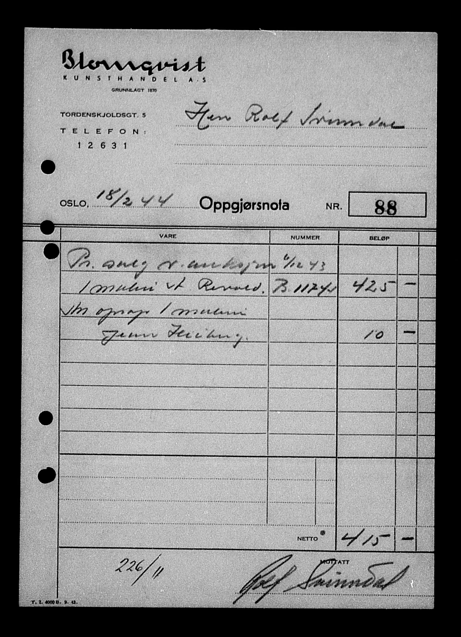 Justisdepartementet, Tilbakeføringskontoret for inndratte formuer, AV/RA-S-1564/H/Hc/Hcd/L0989: --, 1945-1947, p. 518