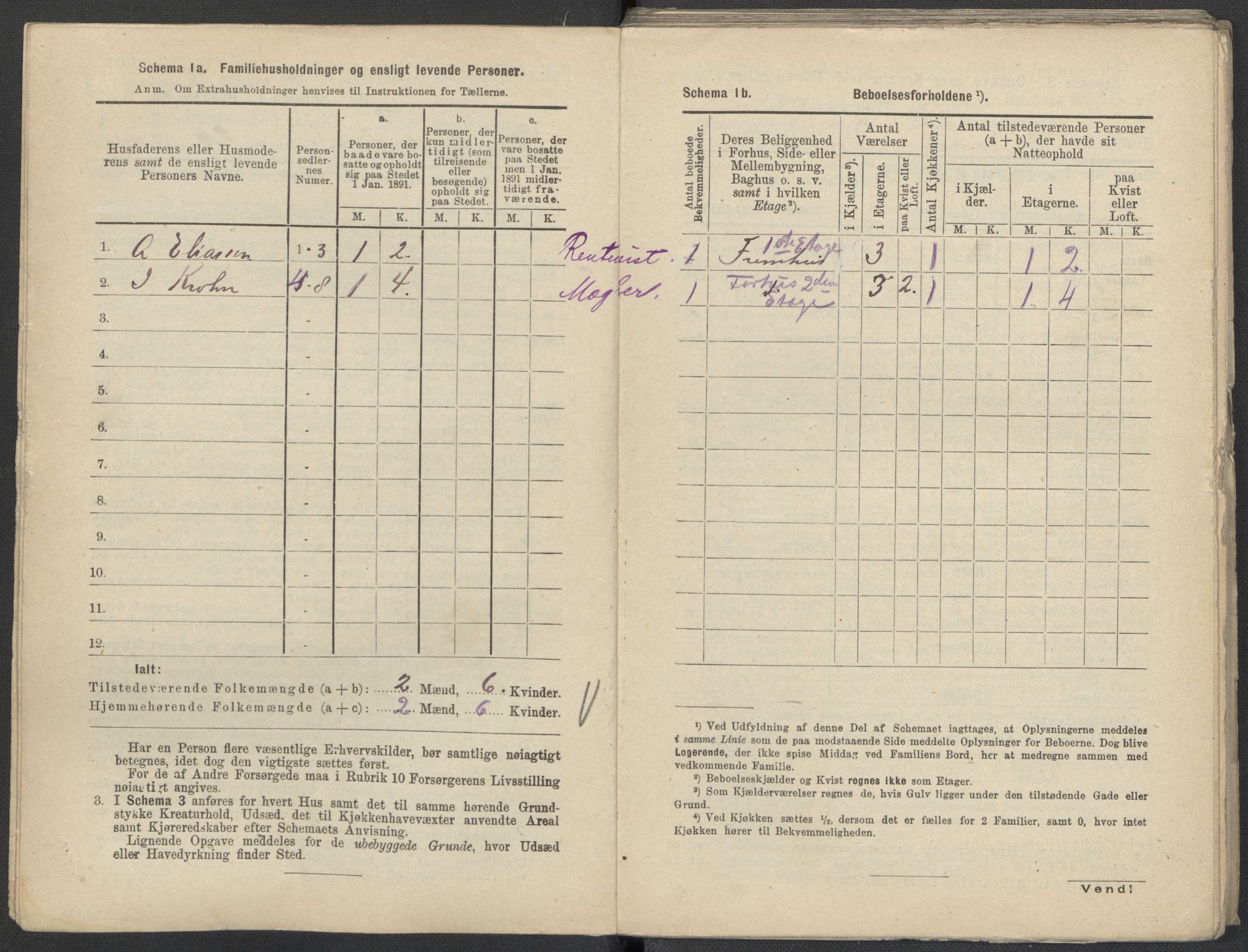 RA, 1891 Census for 1301 Bergen, 1891, p. 1345