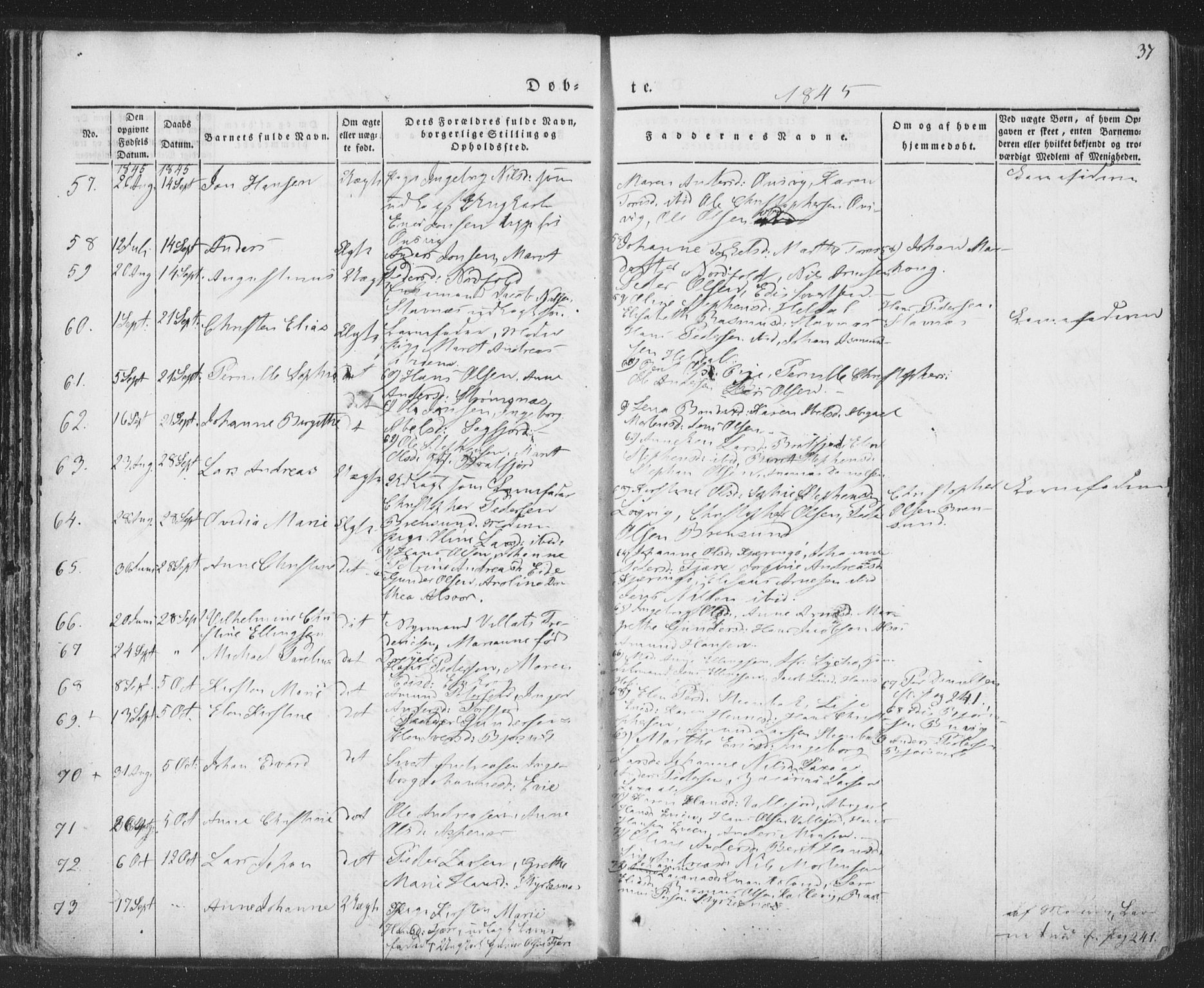 Ministerialprotokoller, klokkerbøker og fødselsregistre - Nordland, SAT/A-1459/853/L0769: Parish register (official) no. 853A08, 1836-1856, p. 37
