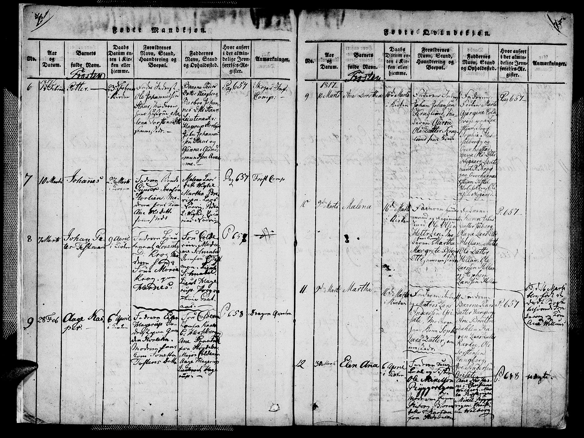 Ministerialprotokoller, klokkerbøker og fødselsregistre - Nord-Trøndelag, AV/SAT-A-1458/713/L0112: Parish register (official) no. 713A04 /1, 1817-1827, p. 4-5