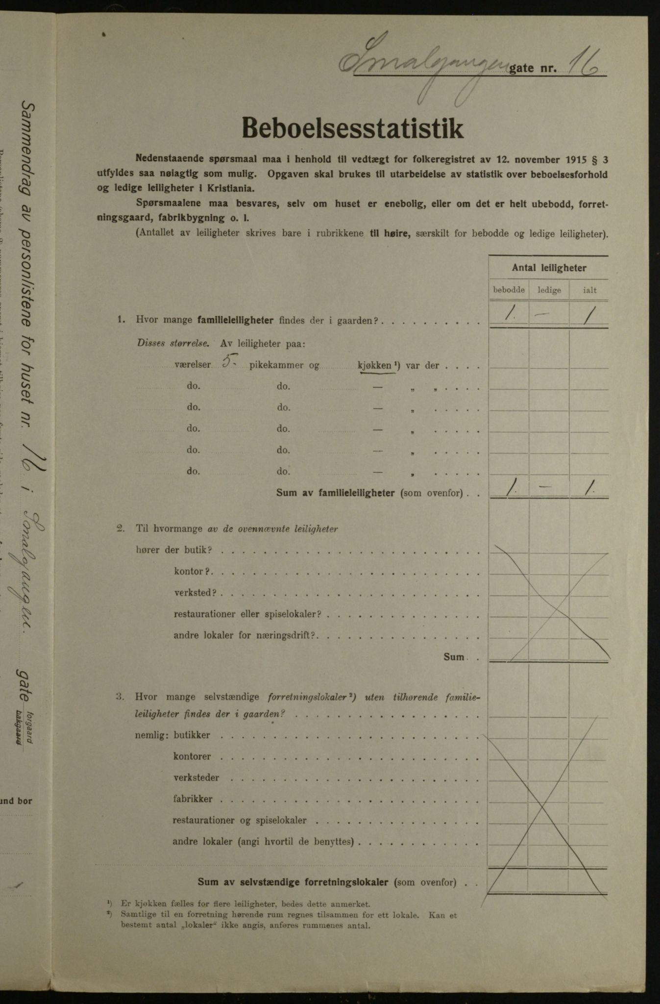 OBA, Municipal Census 1923 for Kristiania, 1923, p. 107196