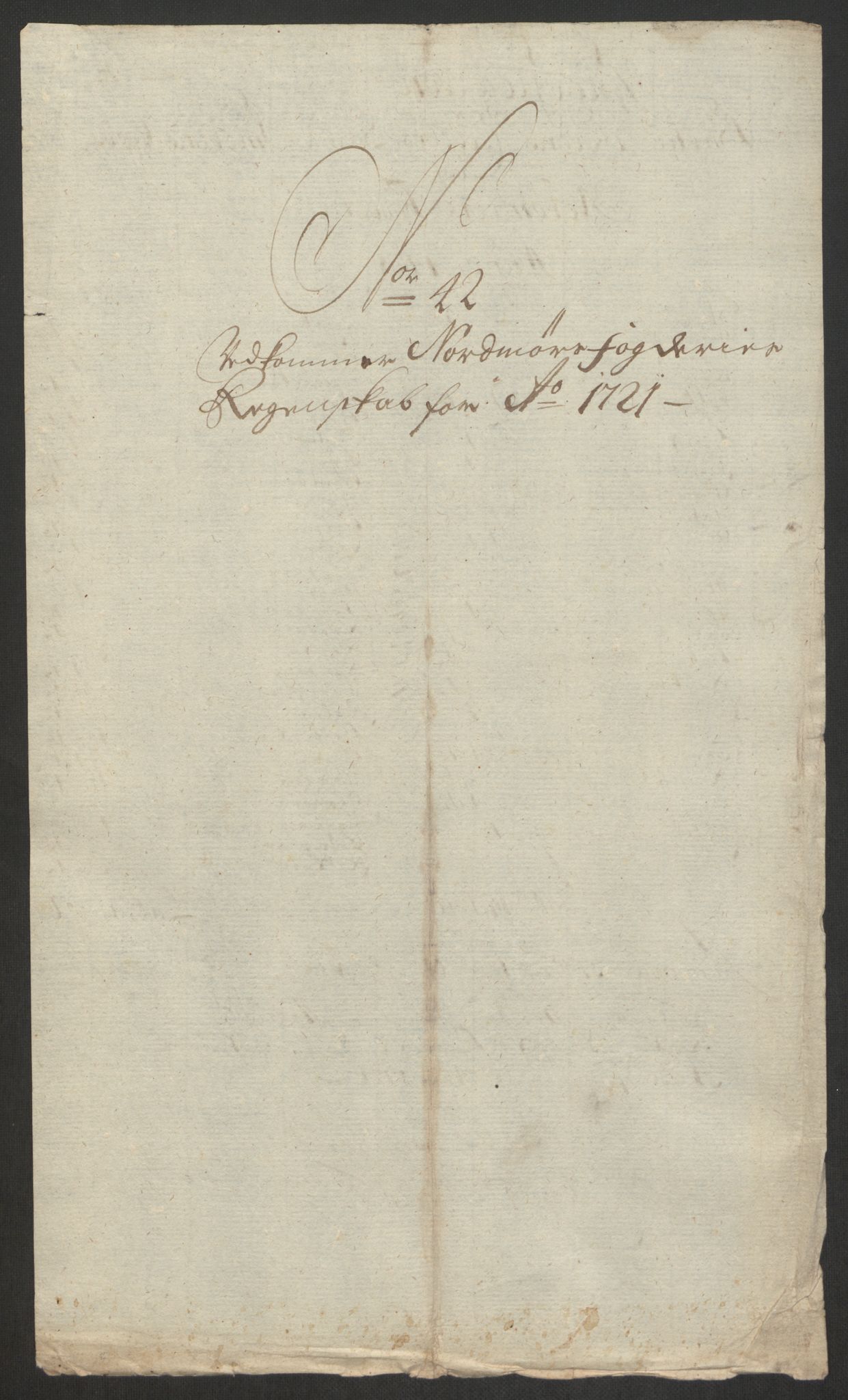 Rentekammeret inntil 1814, Reviderte regnskaper, Fogderegnskap, RA/EA-4092/R56/L3754: Fogderegnskap Nordmøre, 1721, p. 309
