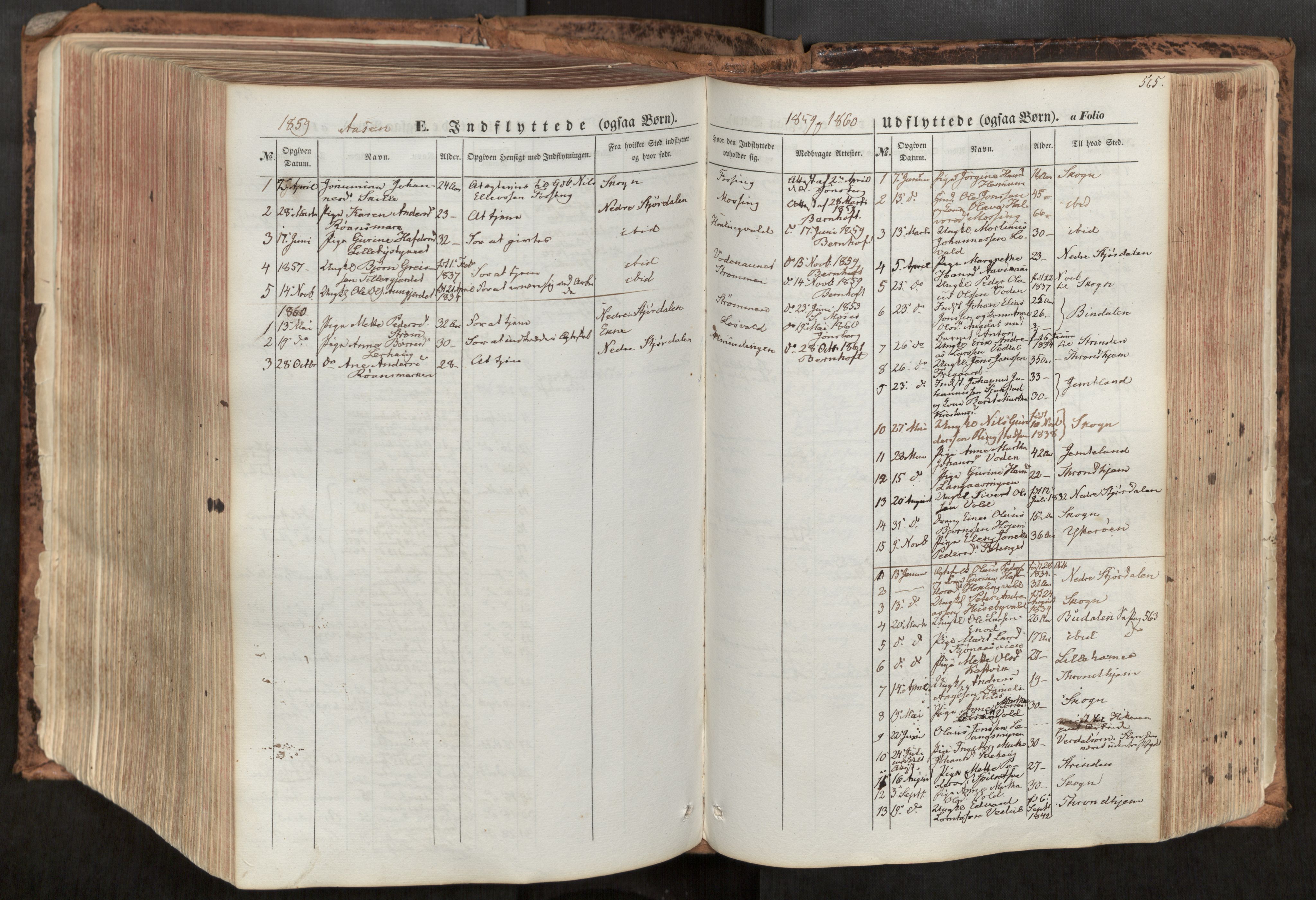 Ministerialprotokoller, klokkerbøker og fødselsregistre - Nord-Trøndelag, SAT/A-1458/713/L0116: Parish register (official) no. 713A07, 1850-1877, p. 565