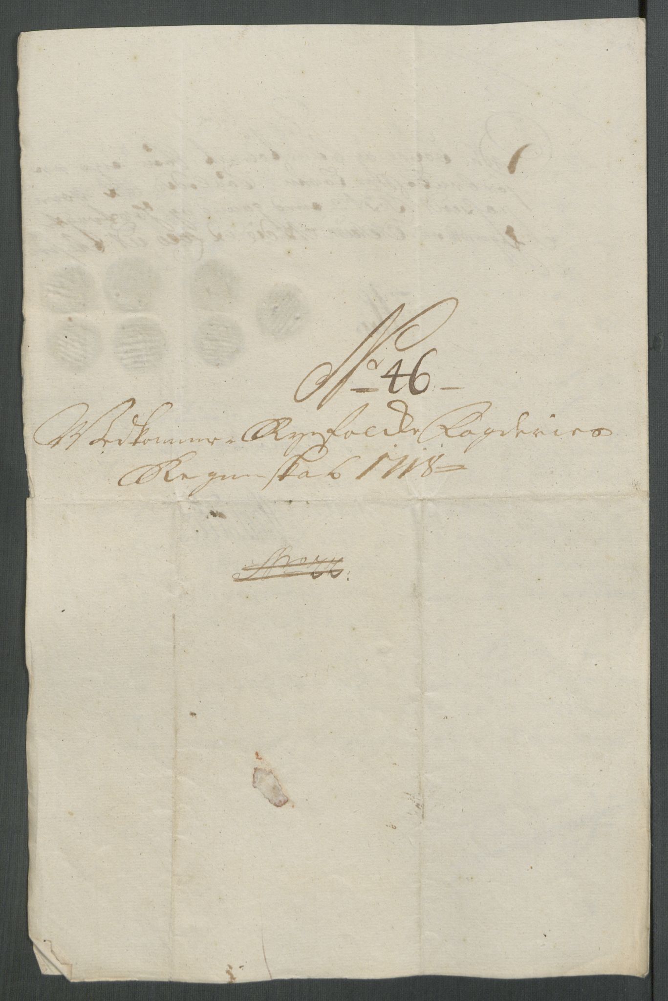 Rentekammeret inntil 1814, Reviderte regnskaper, Fogderegnskap, AV/RA-EA-4092/R47/L2871: Fogderegnskap Ryfylke, 1718, p. 281