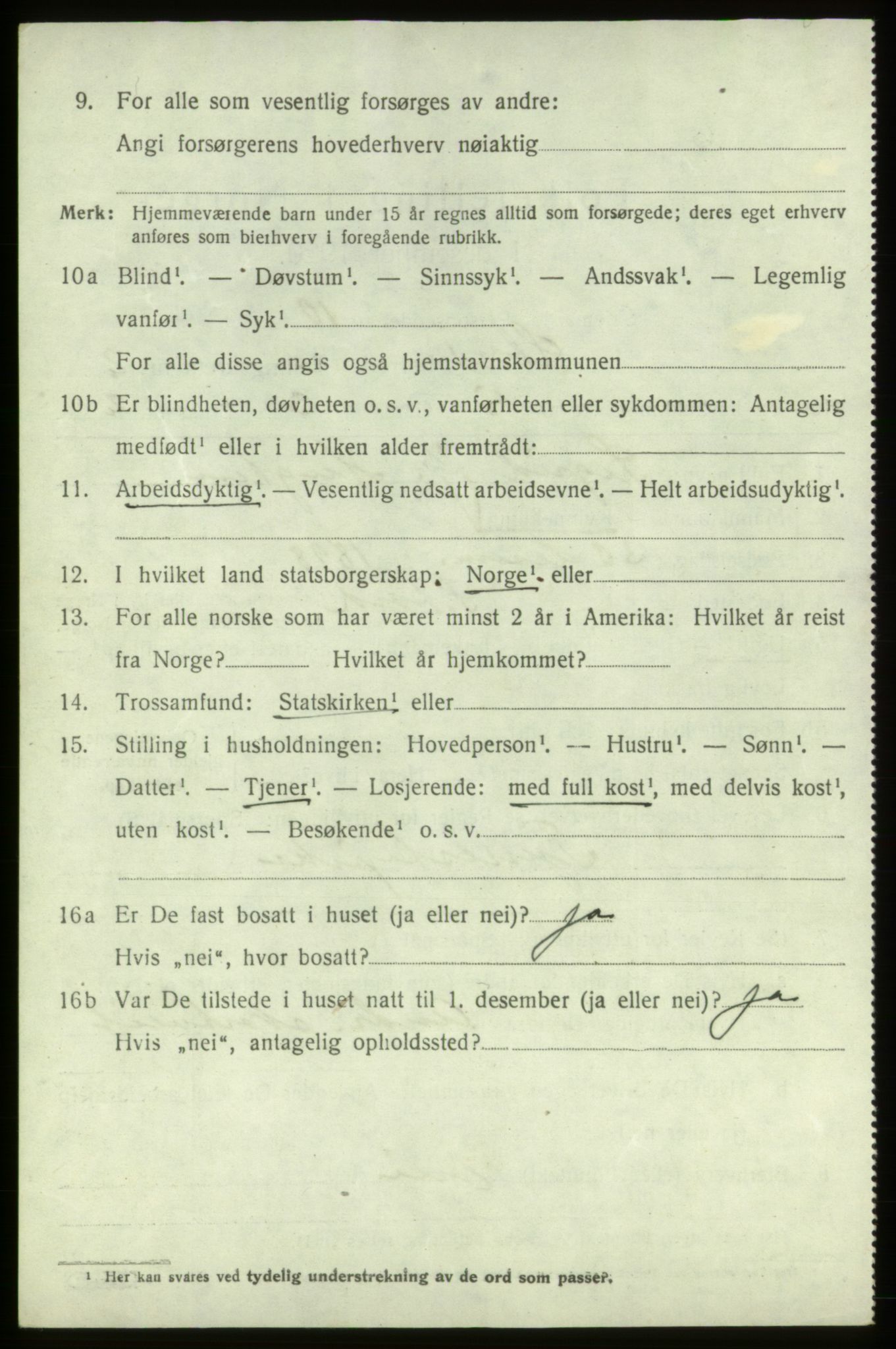 SAB, 1920 census for Stord, 1920, p. 1604