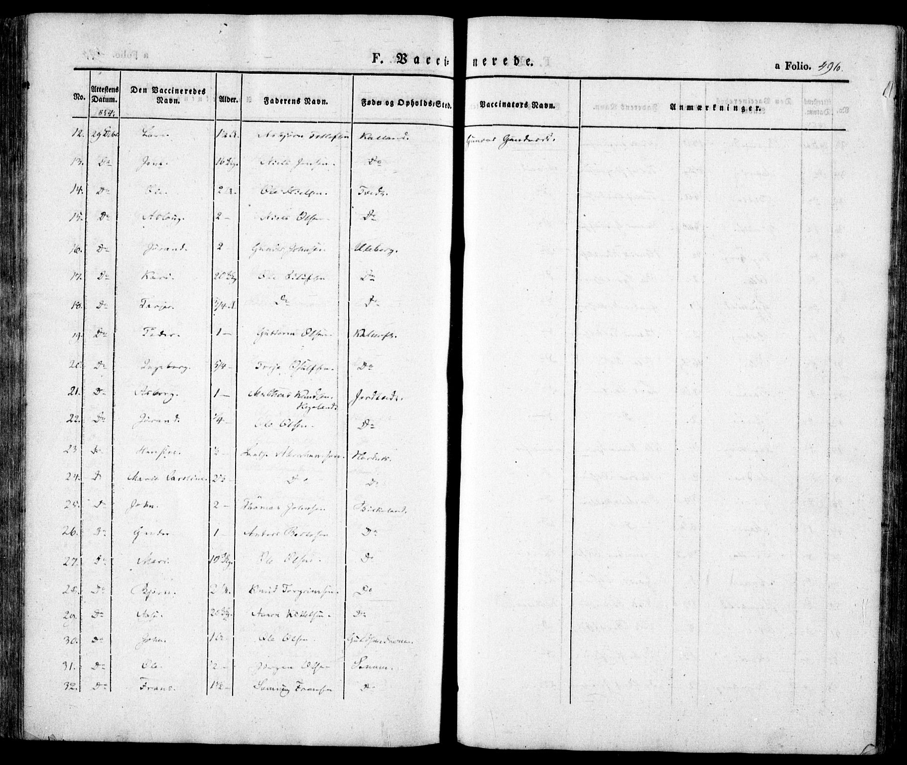 Evje sokneprestkontor, AV/SAK-1111-0008/F/Fa/Faa/L0005: Parish register (official) no. A 5, 1843-1865, p. 496