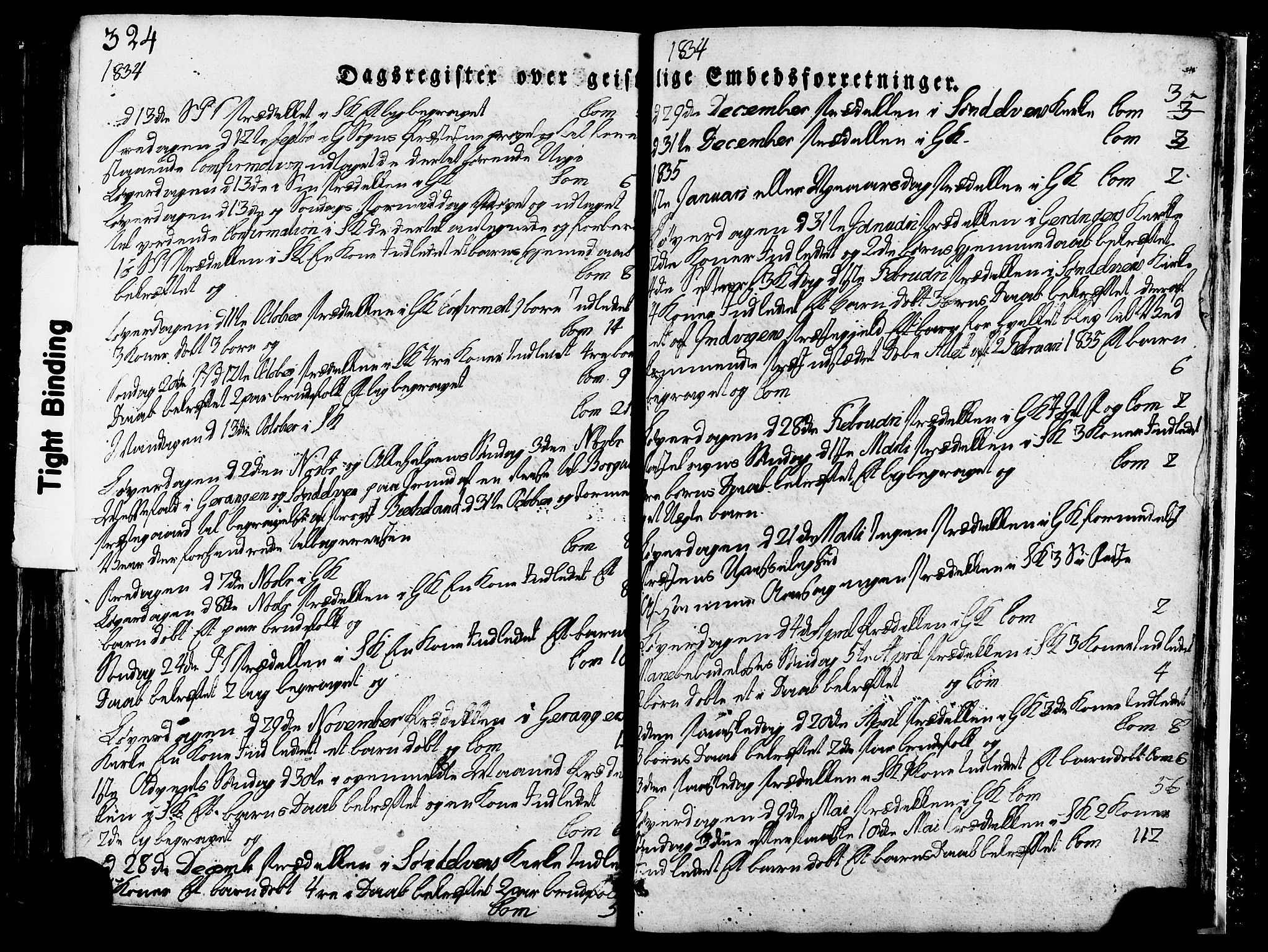 Ministerialprotokoller, klokkerbøker og fødselsregistre - Møre og Romsdal, SAT/A-1454/517/L0221: Parish register (official) no. 517A01, 1827-1858, p. 324