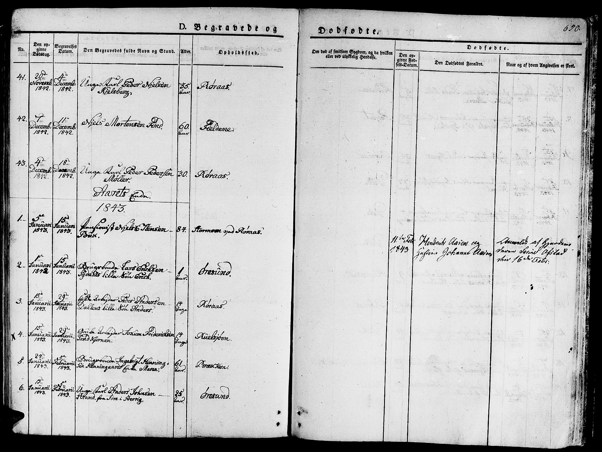 Ministerialprotokoller, klokkerbøker og fødselsregistre - Sør-Trøndelag, AV/SAT-A-1456/681/L0930: Parish register (official) no. 681A08, 1829-1844, p. 650