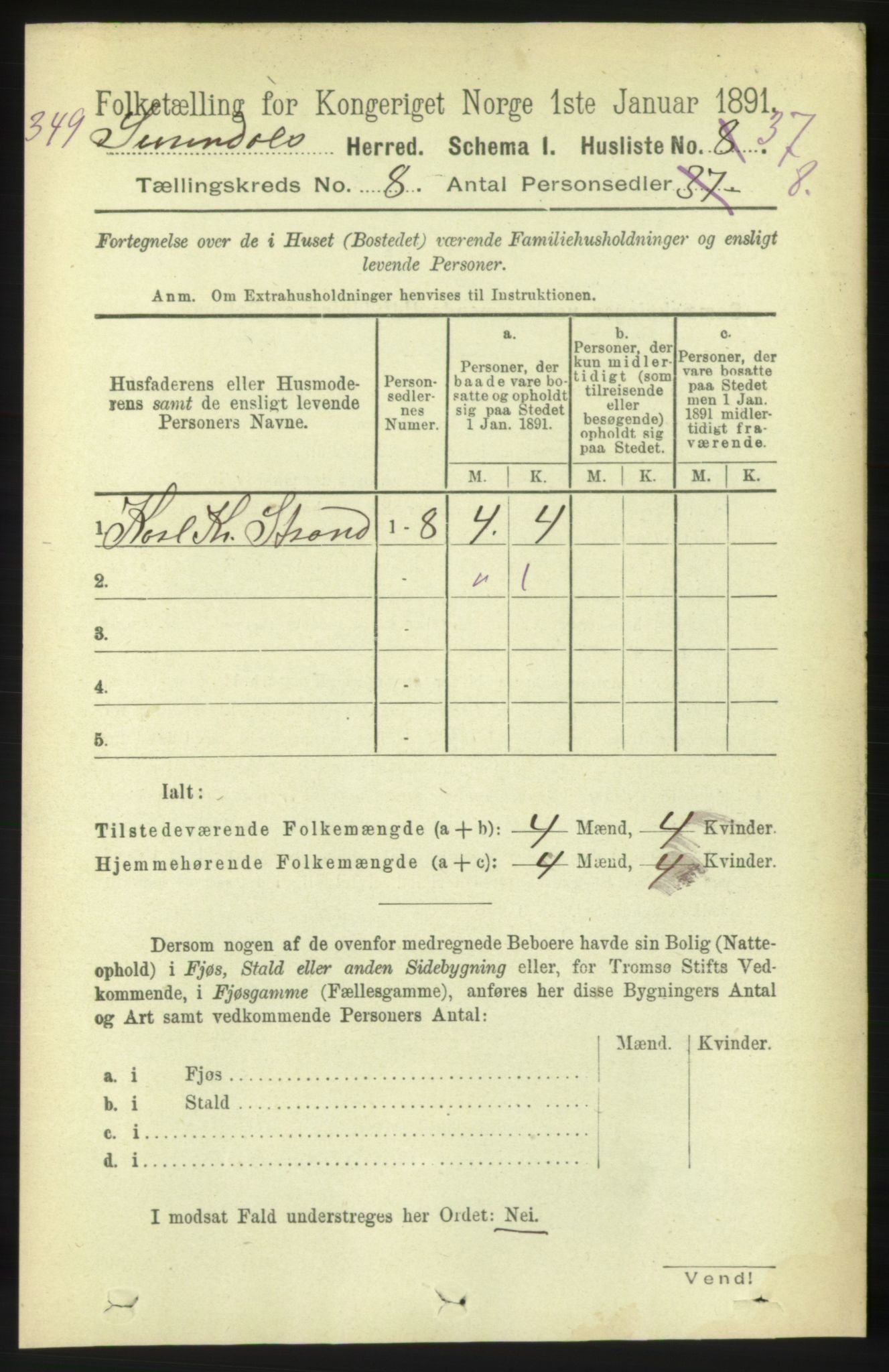 RA, 1891 census for 1566 Surnadal, 1891, p. 2067