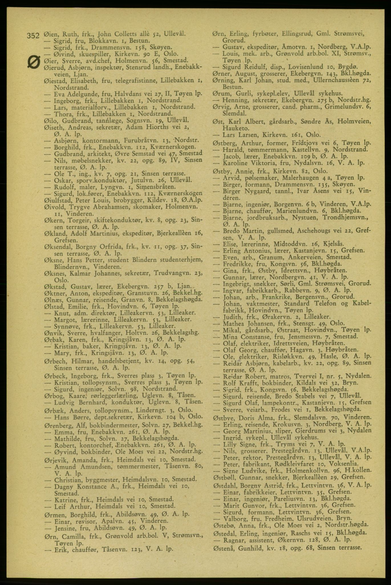 Aker adressebok/adressekalender, PUBL/001/A/006: Aker adressebok, 1937-1938, p. 352