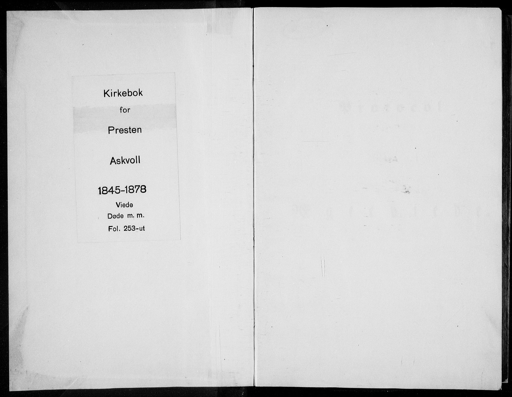 Askvoll sokneprestembete, AV/SAB-A-79501/H/Haa/Haaa/L0011/0002: Parish register (official) no. A 11 II, 1845-1878