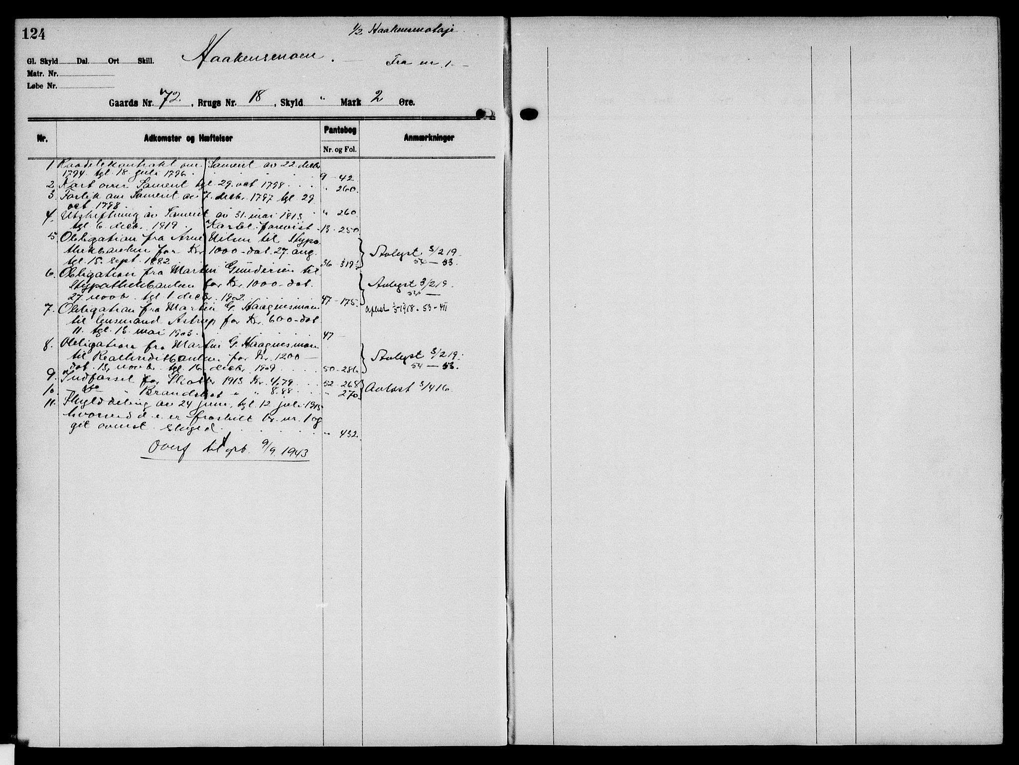 Solør tingrett, AV/SAH-TING-008/H/Ha/Hak/L0006: Mortgage register no. VI, 1900-1935, p. 124