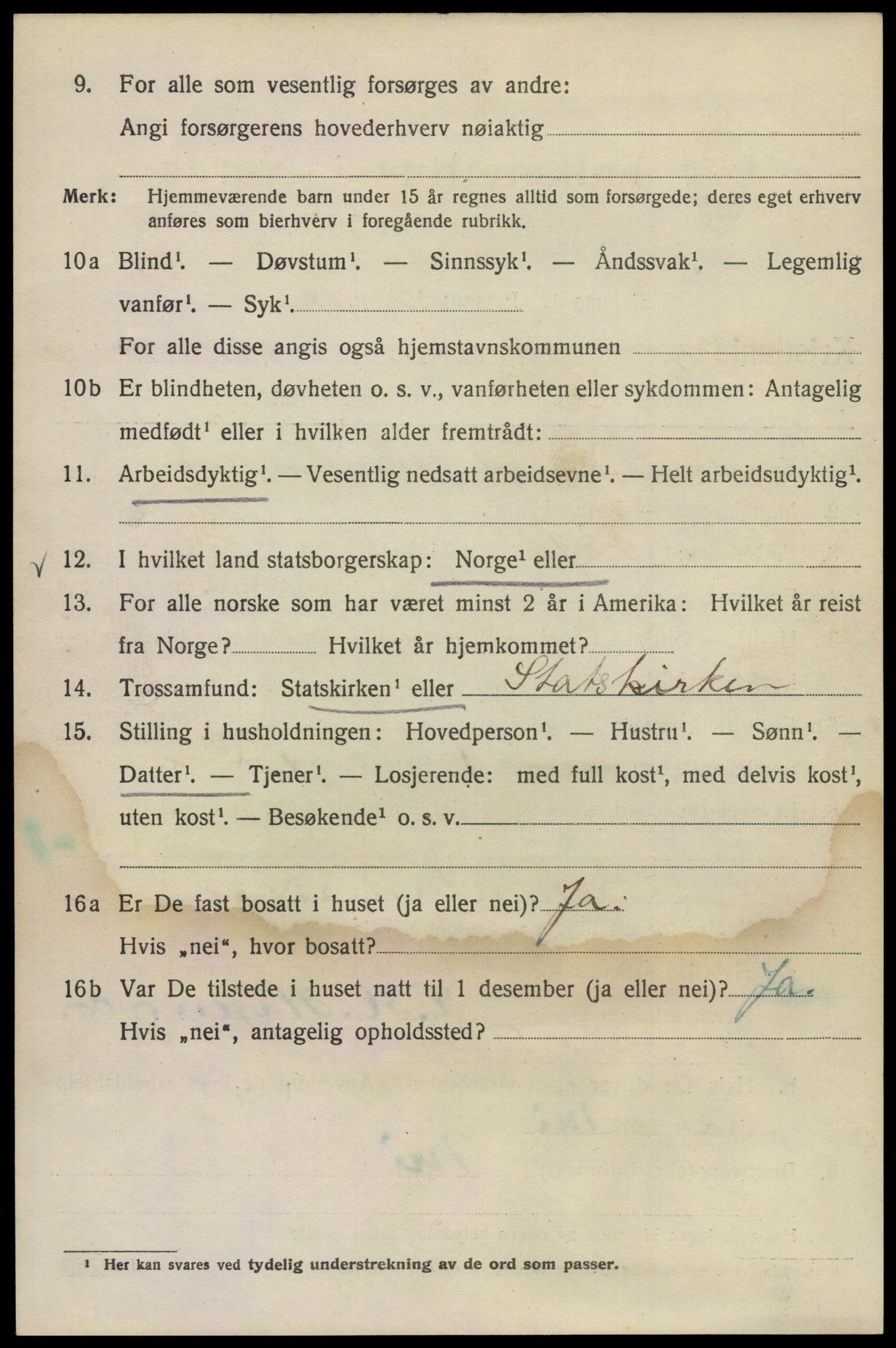 SAO, 1920 census for Kristiania, 1920, p. 346250