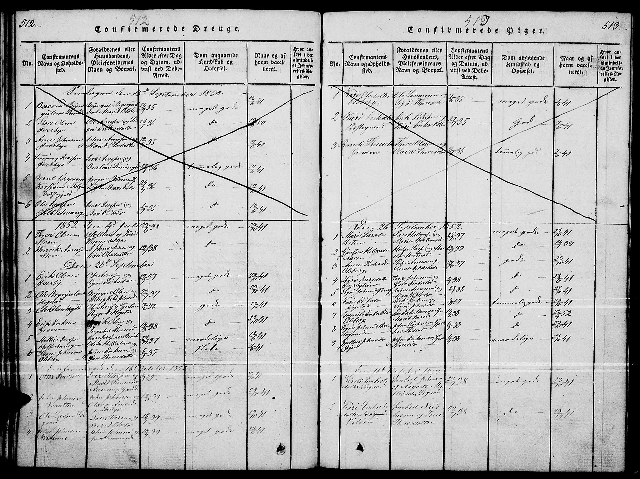 Tynset prestekontor, AV/SAH-PREST-058/H/Ha/Hab/L0004: Parish register (copy) no. 4, 1814-1879, p. 512-513