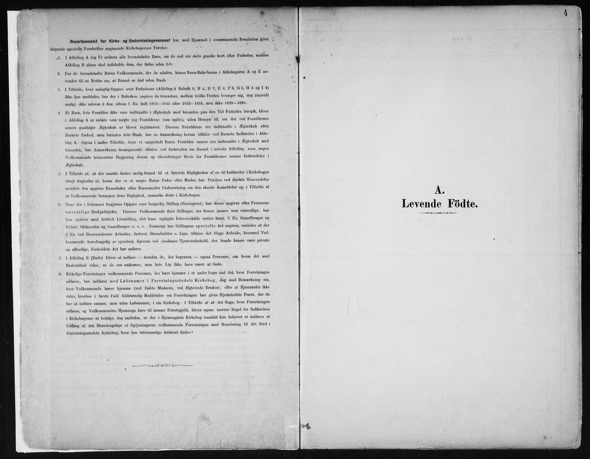Hamre sokneprestembete, SAB/A-75501/H/Ha/Haa/Haab/L0001: Parish register (official) no. B  1, 1882-1905, p. 4