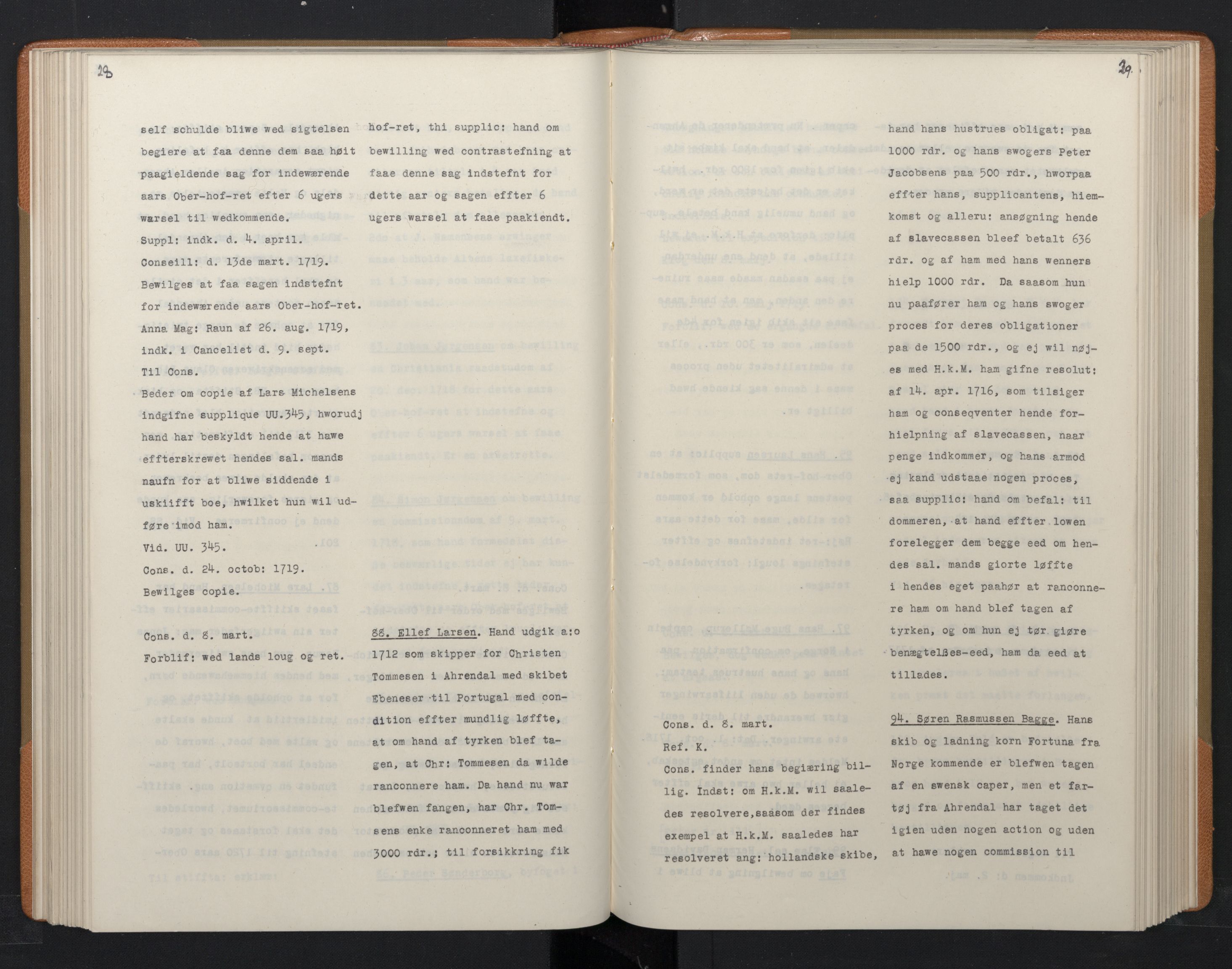 Avskriftsamlingen, RA/EA-4022/F/Fa/L0082: Supplikker, 1718-1719, p. 125