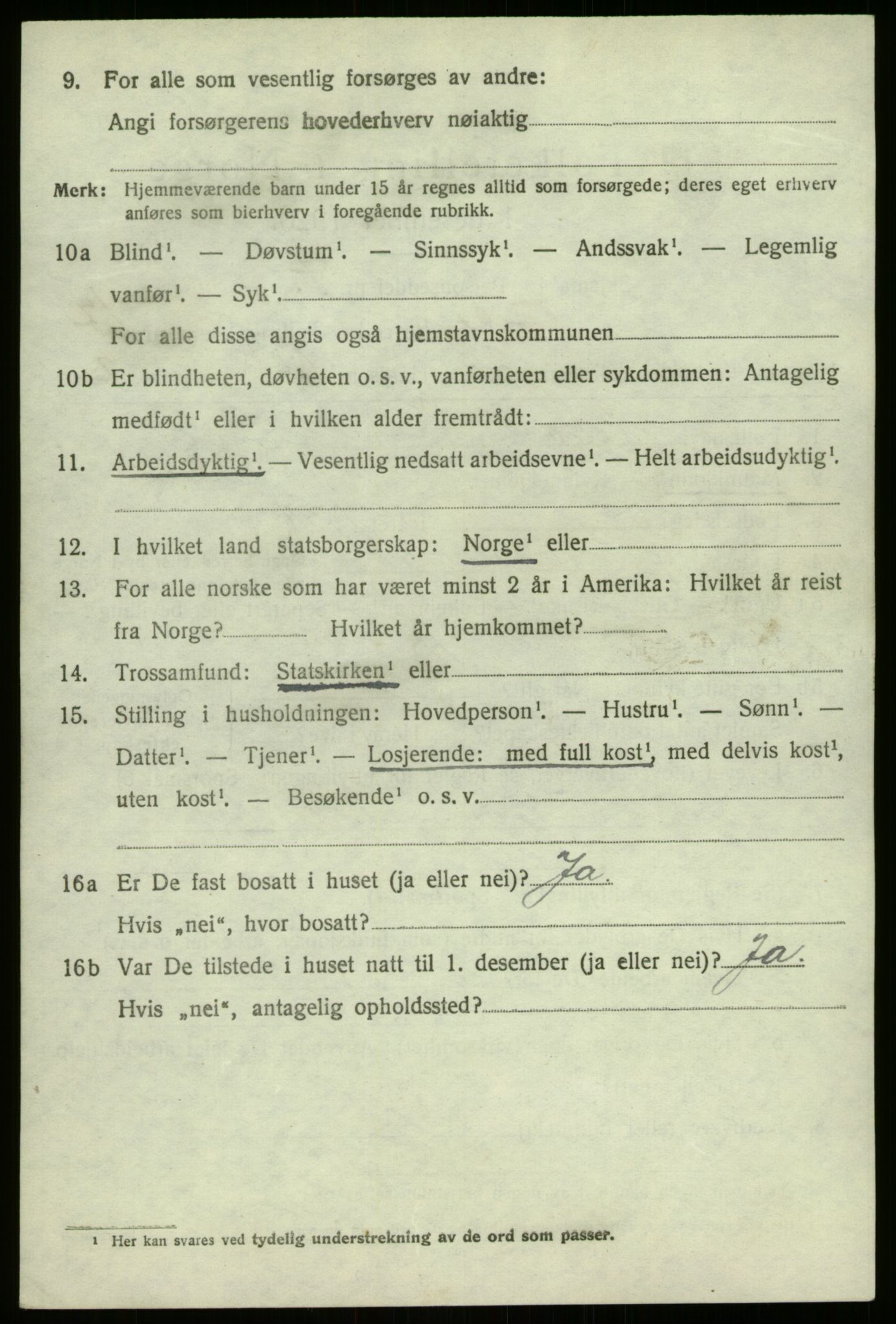 SAB, 1920 census for Førde, 1920, p. 6069