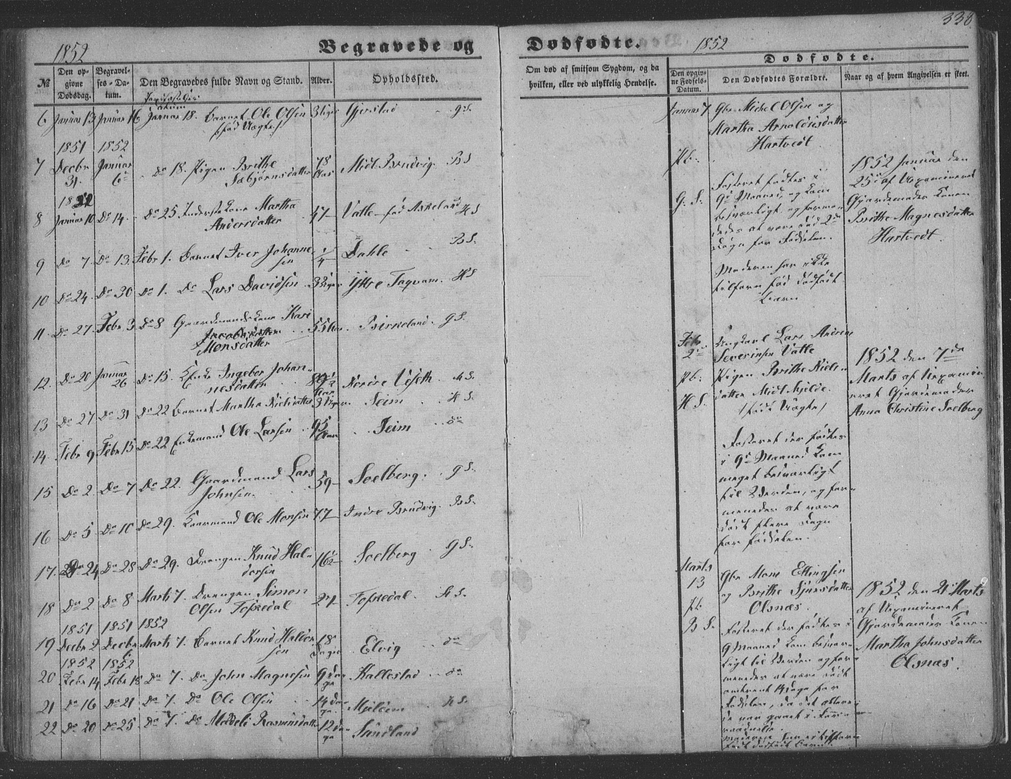 Haus sokneprestembete, AV/SAB-A-75601/H/Haa: Parish register (official) no. A 16 II, 1848-1857, p. 338