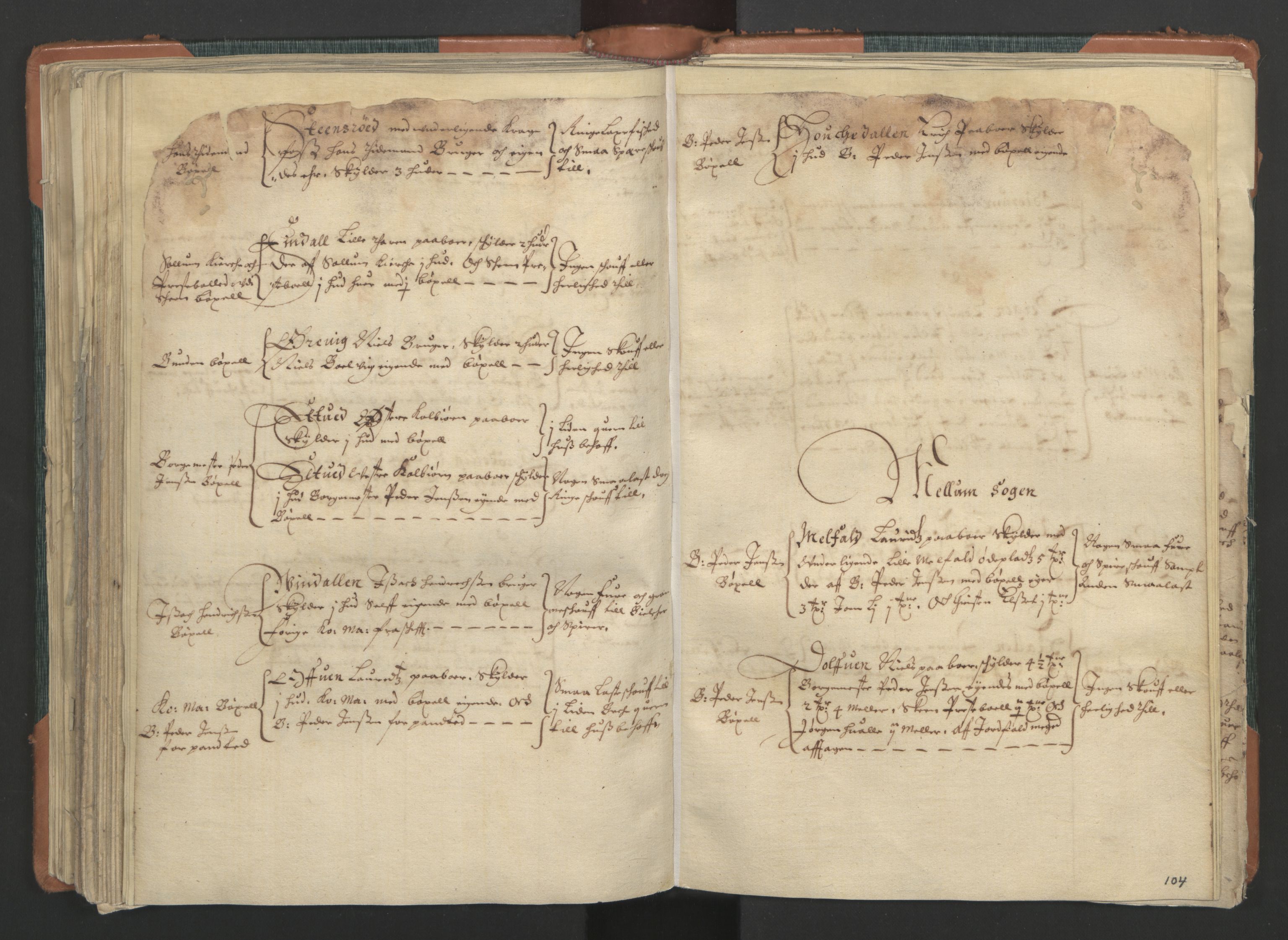 Rentekammeret inntil 1814, Realistisk ordnet avdeling, AV/RA-EA-4070/L/L0017: Skien lagdømme. Alminnelig jordebok for Telemark, Bamble og Numedal, 1661, p. 103b-104a