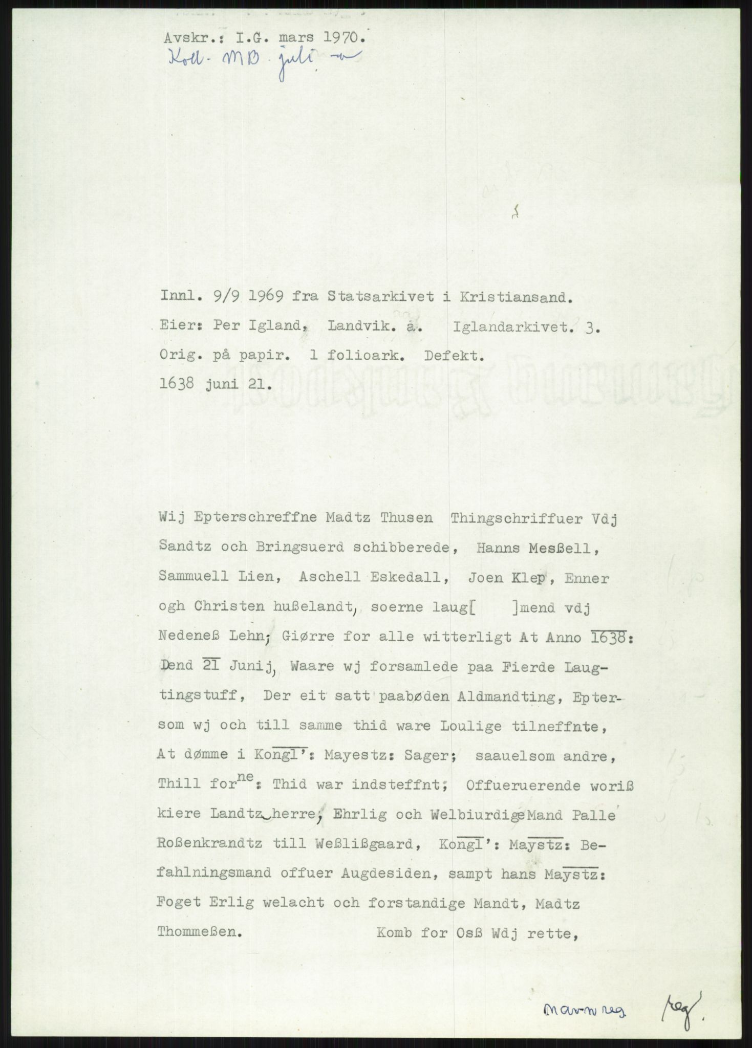 Samlinger til kildeutgivelse, Diplomavskriftsamlingen, AV/RA-EA-4053/H/Ha, p. 3326