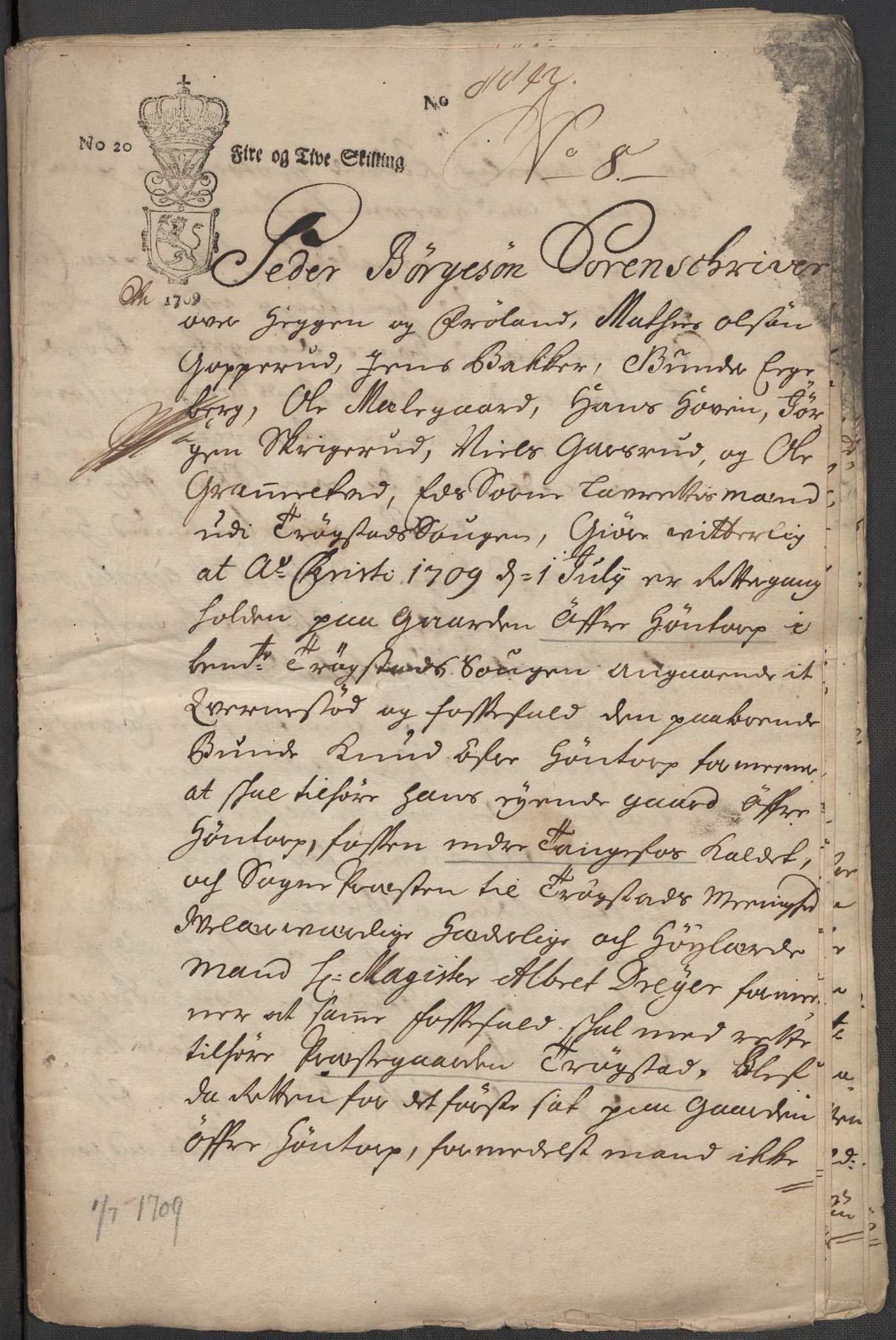 Riksarkivets diplomsamling, AV/RA-EA-5965/F15/L0004: Prestearkiv - Østfold, 1577-1709, p. 27