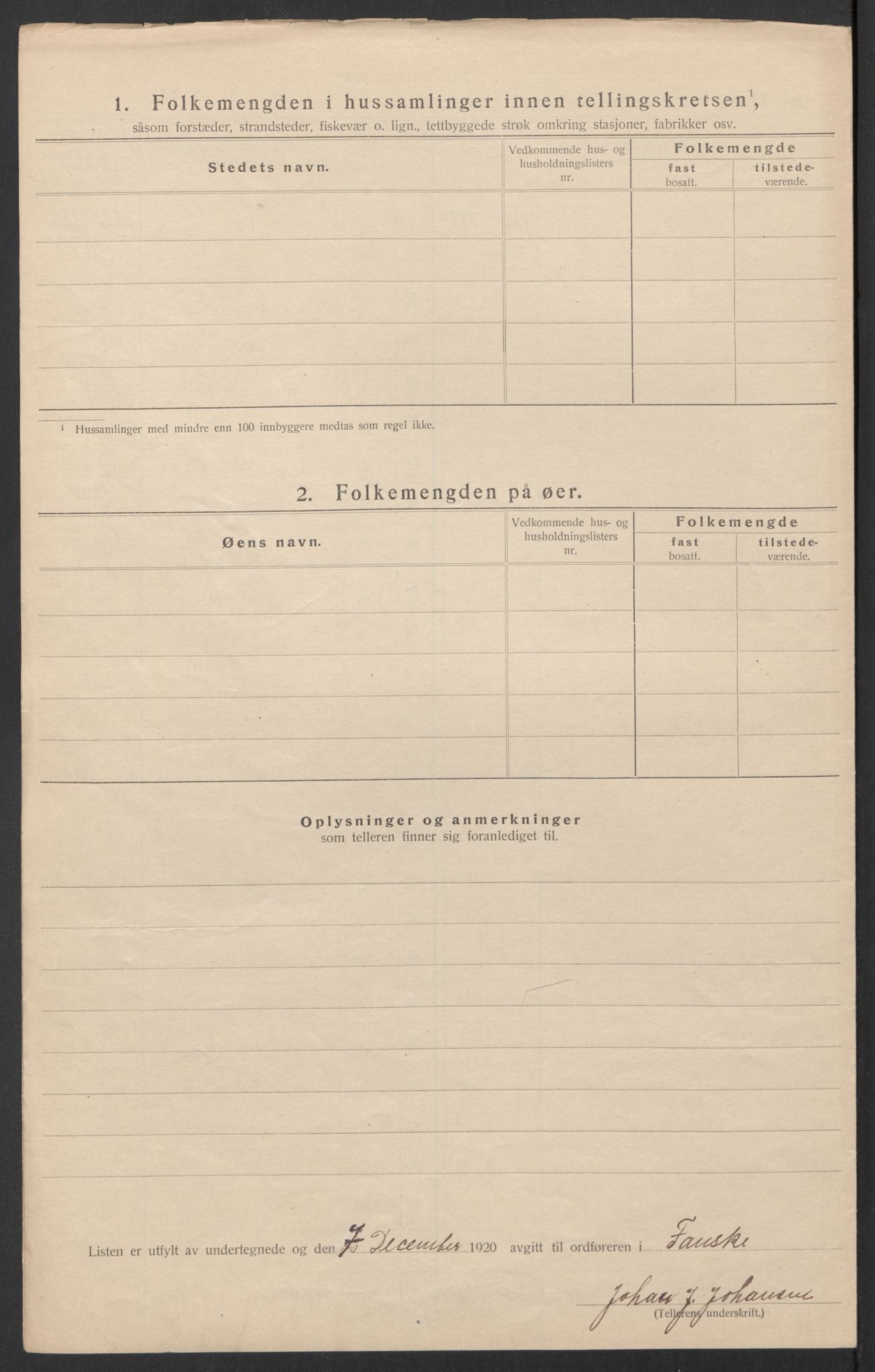 SAT, 1920 census for Fauske, 1920, p. 56