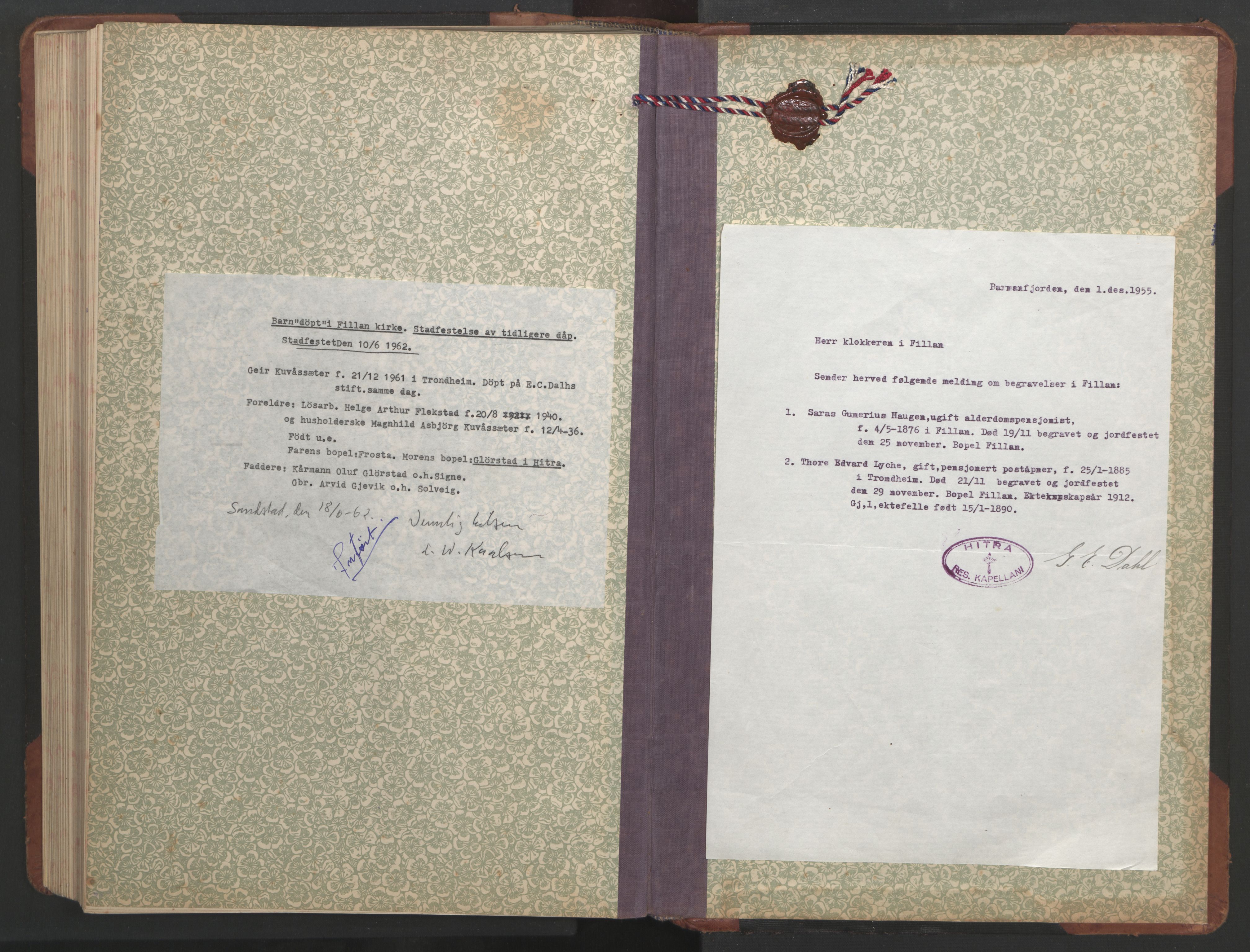 Ministerialprotokoller, klokkerbøker og fødselsregistre - Sør-Trøndelag, SAT/A-1456/637/L0564: Parish register (copy) no. 637C05, 1928-1968, p. 247