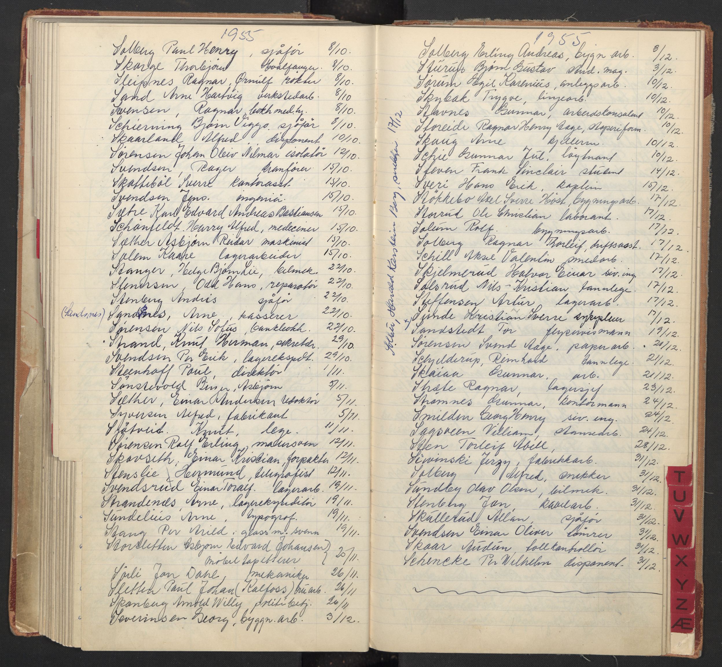 Oslo byfogd avd. I, AV/SAO-A-10220/L/La/L0009: Vigselsregister, 1955-1958, p. 124