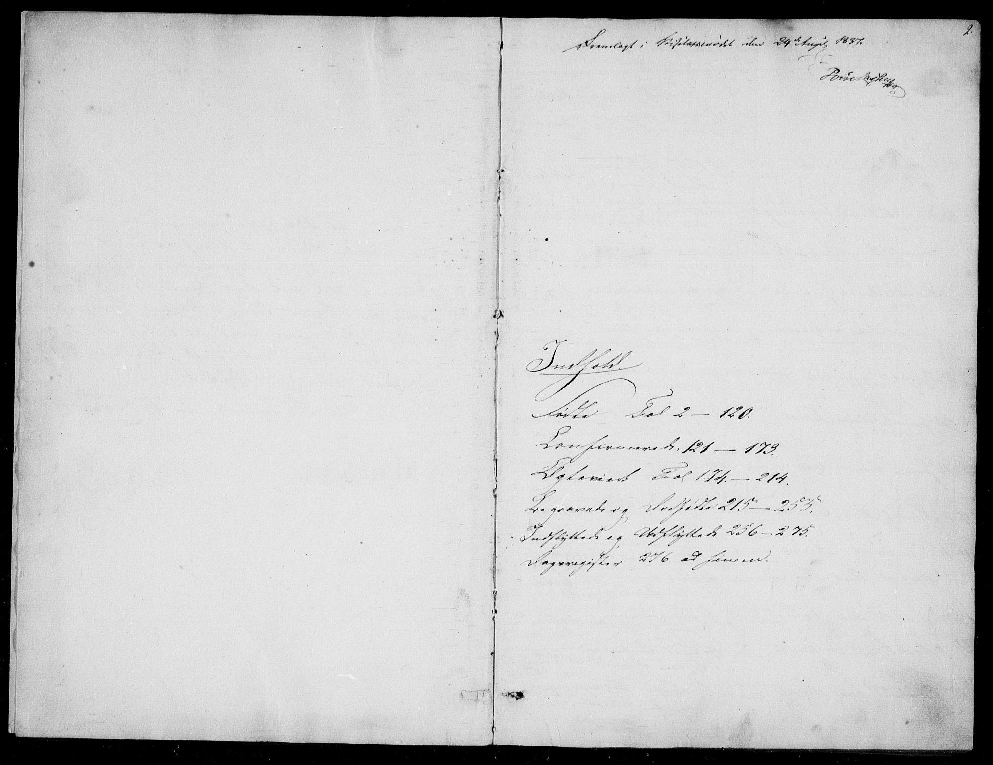 Hægebostad sokneprestkontor, AV/SAK-1111-0024/F/Fa/Fab/L0002: Parish register (official) no. A 2, 1836-1872, p. 2