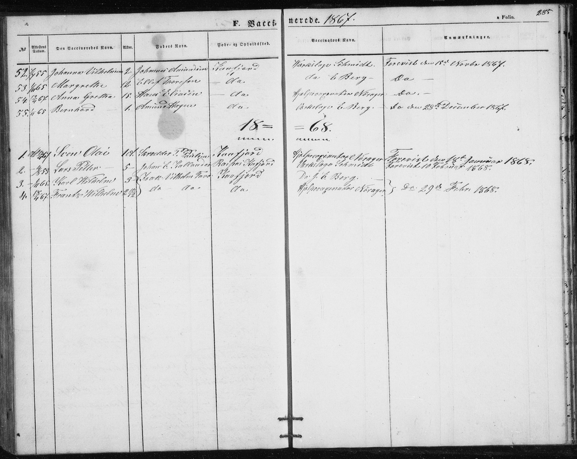 Alta sokneprestkontor, SATØ/S-1338/H/Hb/L0002.klokk: Parish register (copy) no. 2, 1856-1880, p. 285