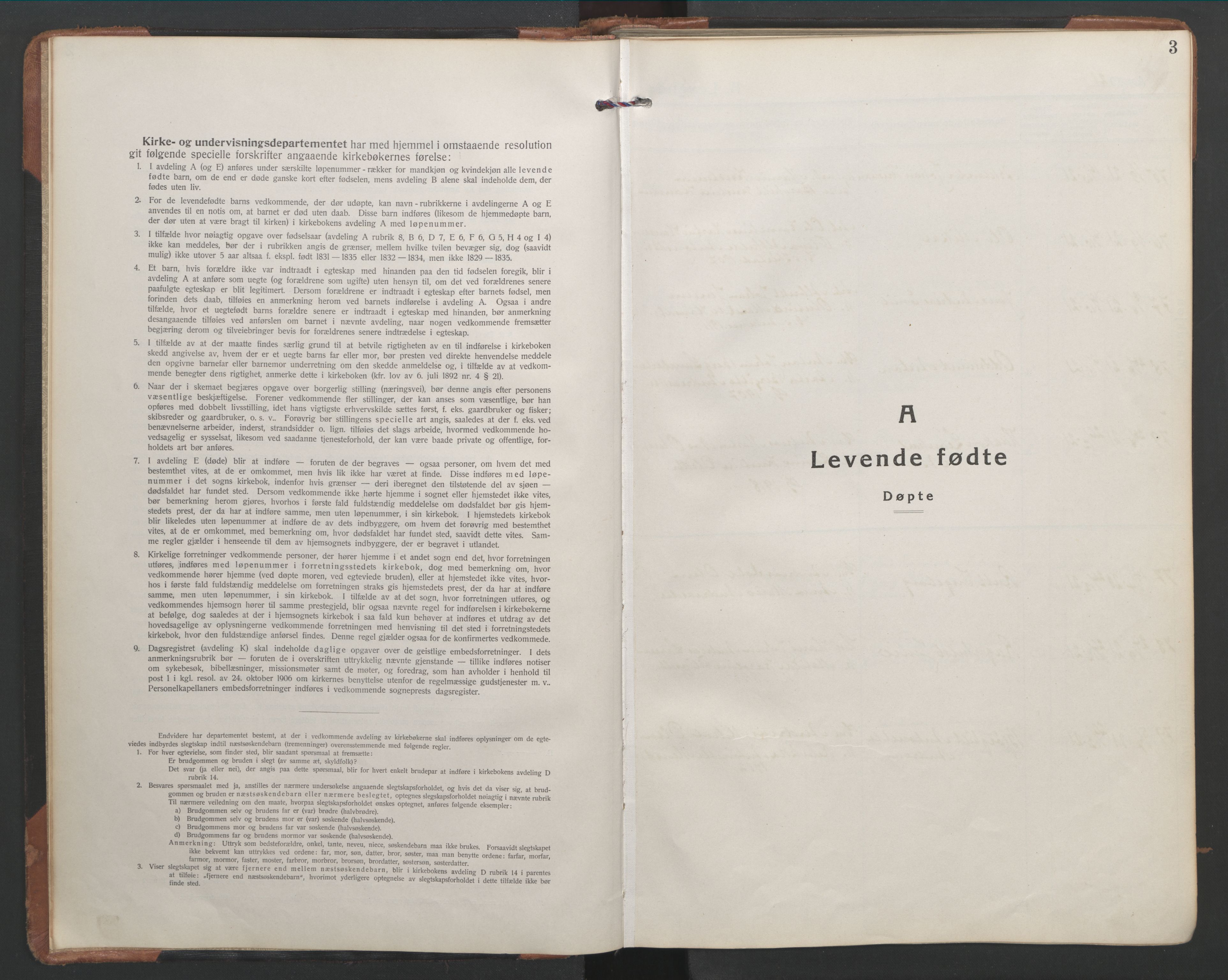 Ministerialprotokoller, klokkerbøker og fødselsregistre - Nordland, SAT/A-1459/863/L0919: Parish register (copy) no. 863C09, 1921-1941, p. 3