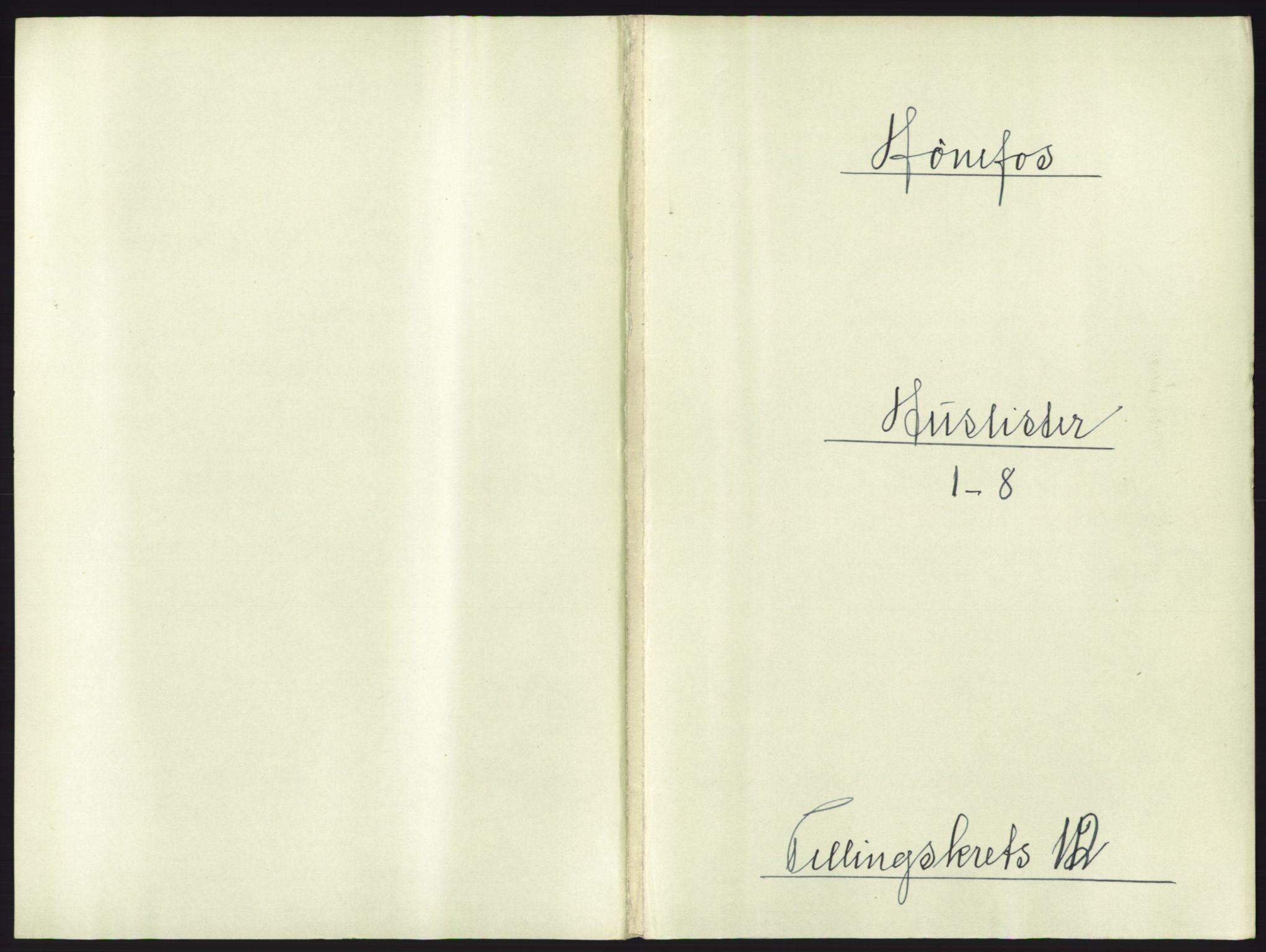 RA, 1891 census for 0601 Hønefoss, 1891, p. 269