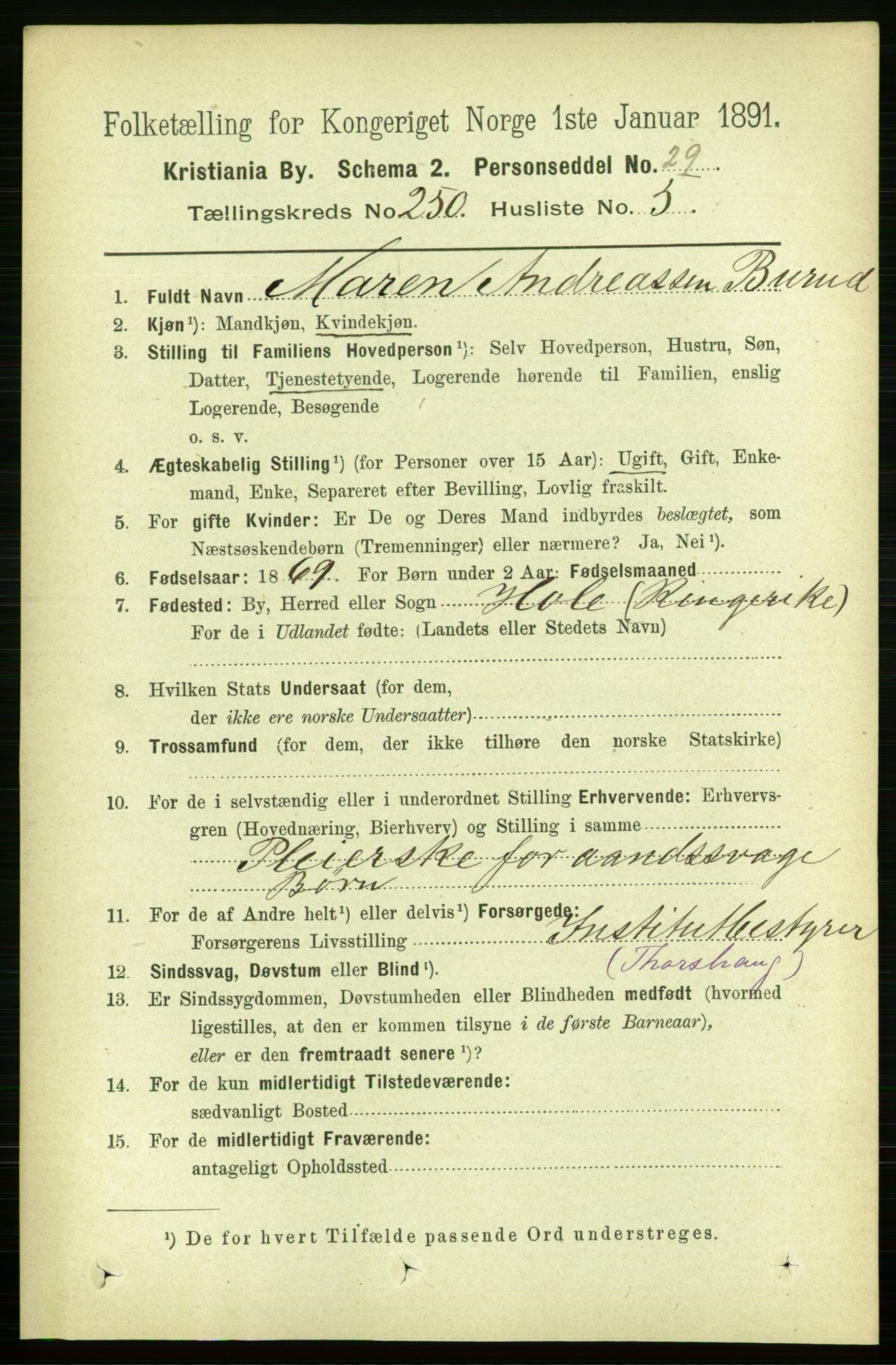 RA, 1891 census for 0301 Kristiania, 1891, p. 152856