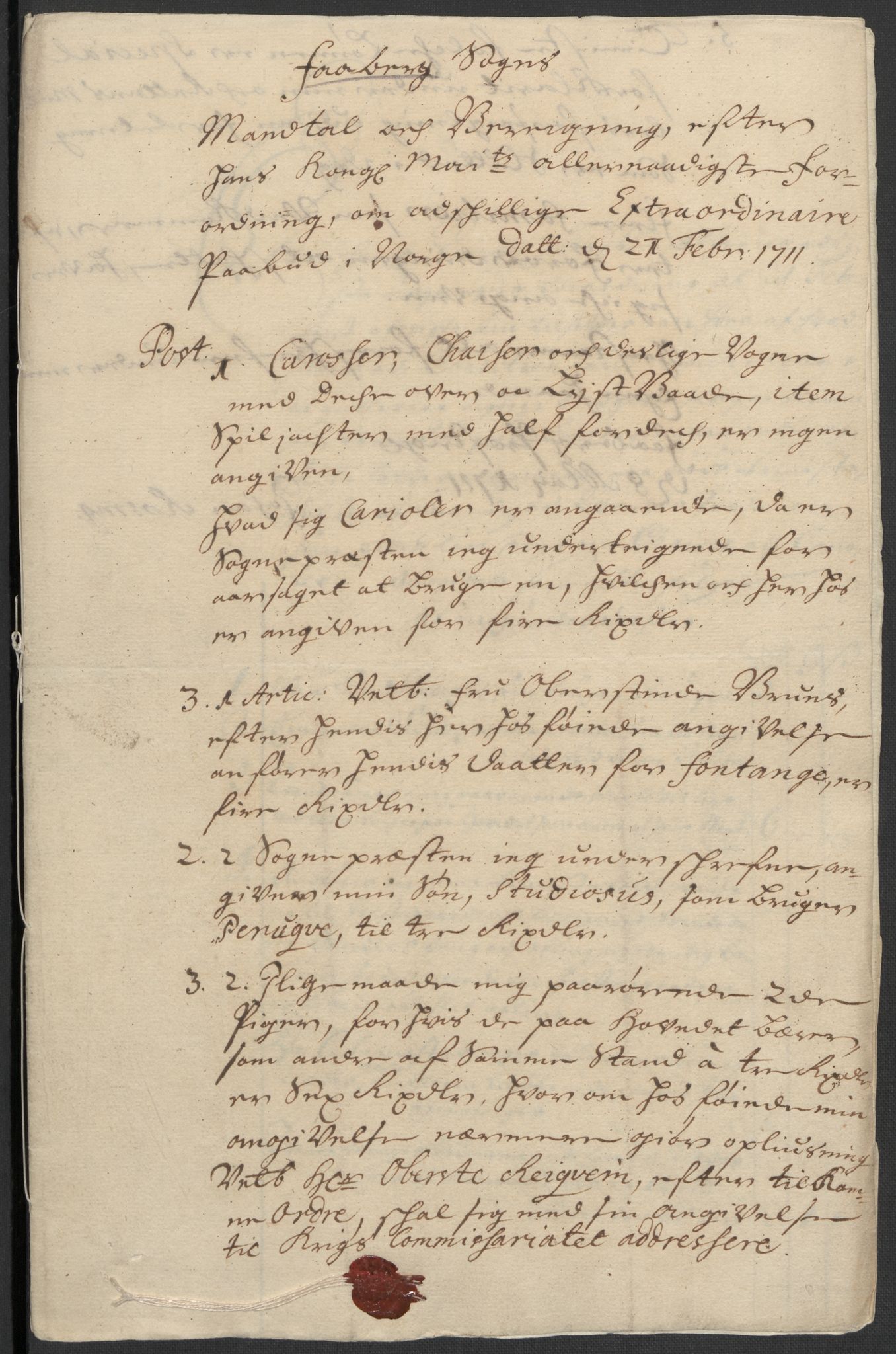 Rentekammeret inntil 1814, Reviderte regnskaper, Fogderegnskap, AV/RA-EA-4092/R17/L1180: Fogderegnskap Gudbrandsdal, 1711, p. 149