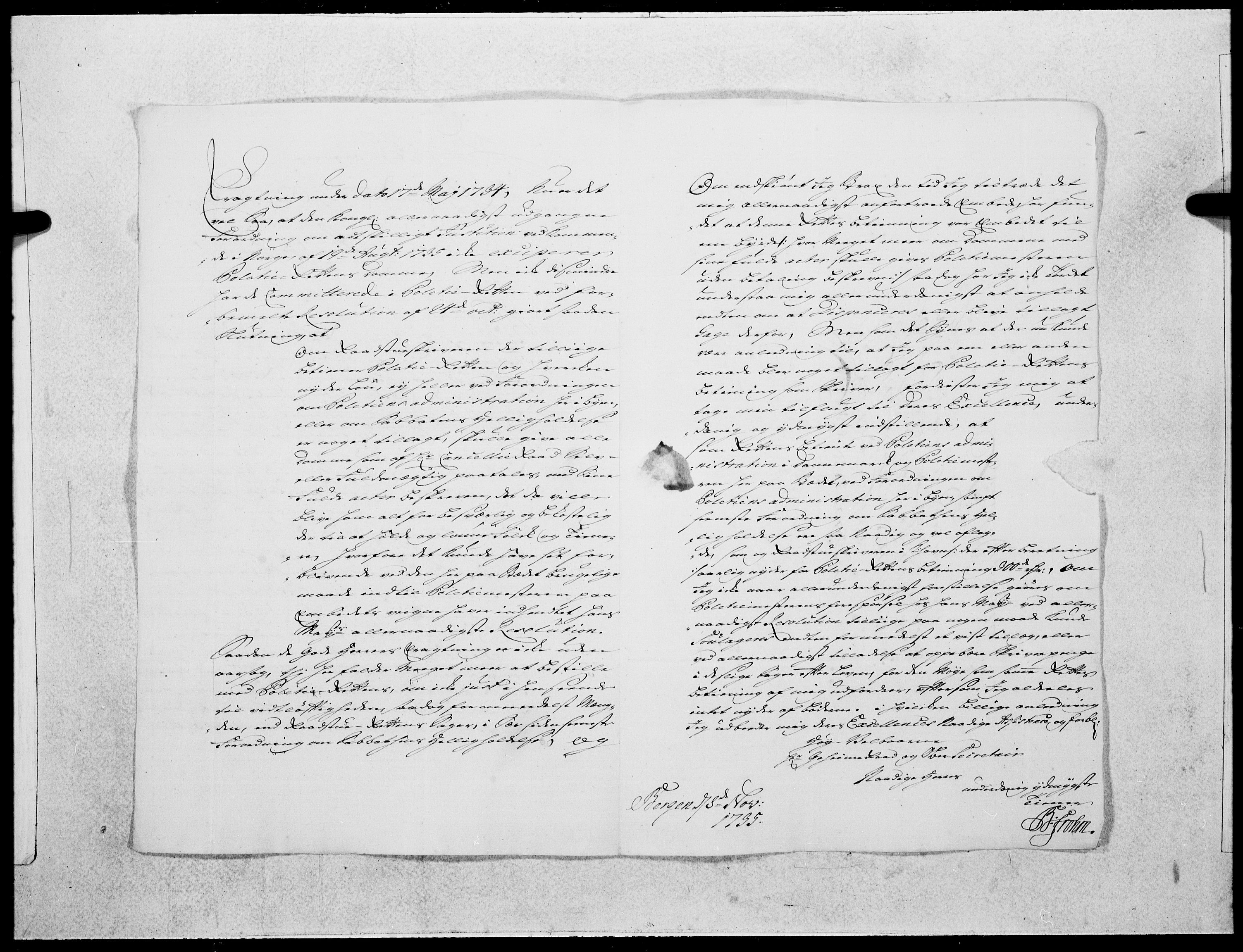 Danske Kanselli 1572-1799, AV/RA-EA-3023/F/Fc/Fcc/Fcca/L0122: Norske innlegg 1572-1799, 1736, p. 24