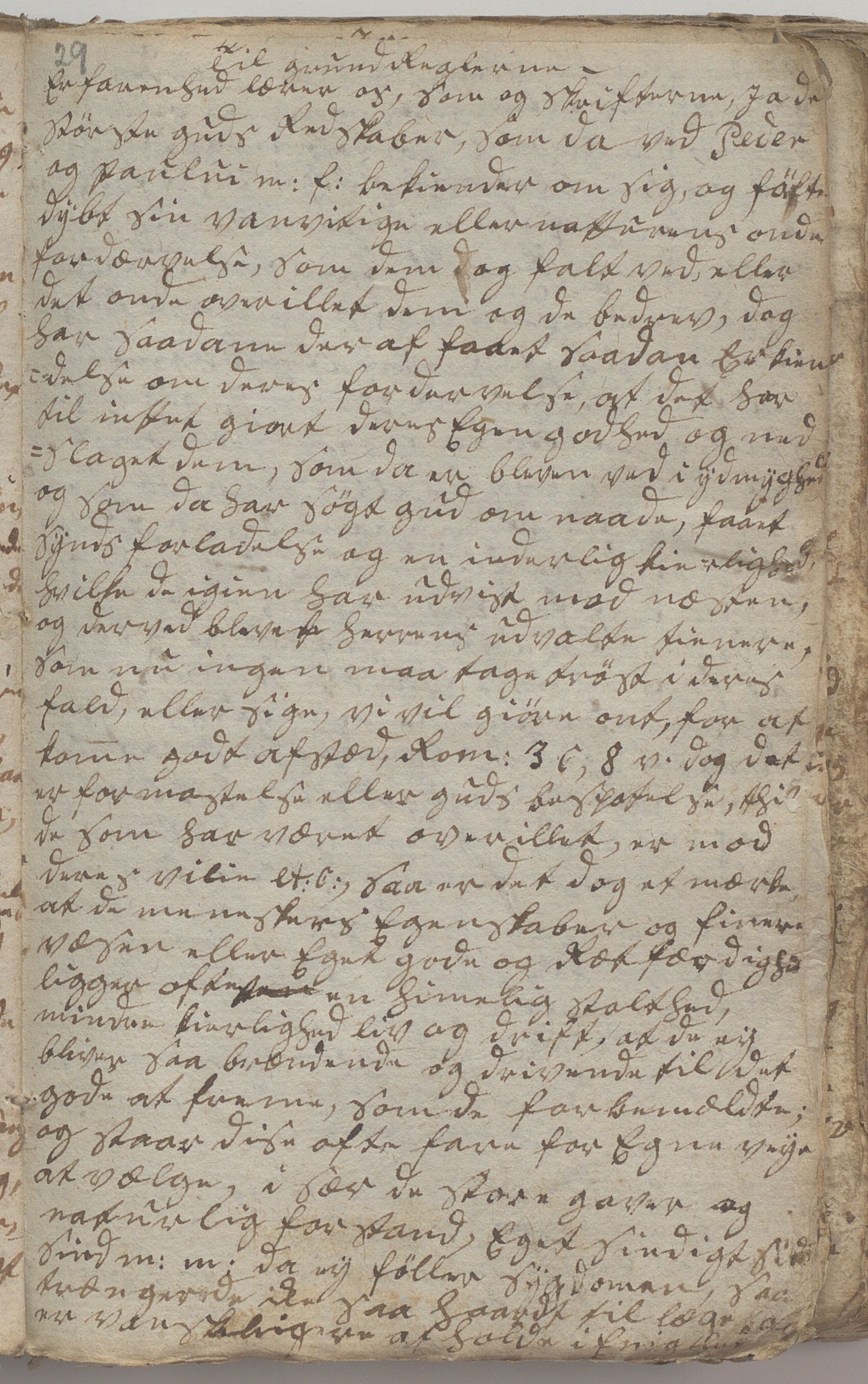 Heggtveitsamlingen, TMF/A-1007/H/L0046/0007: Brev, kopibøker, prekener, manus etc.  / "Fossem" - Kopibok. Sanger og brev, 1800-1802, p. 29