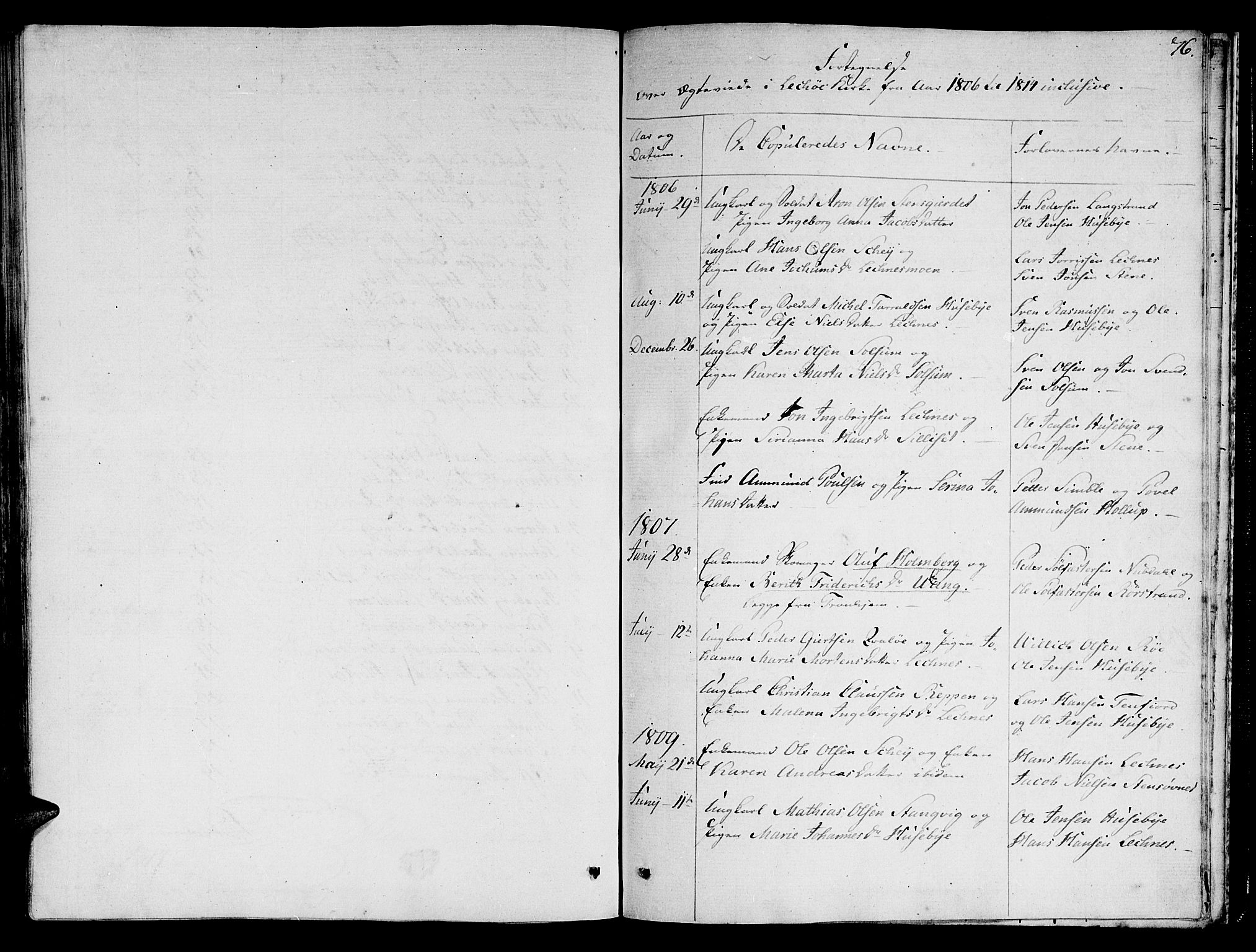 Ministerialprotokoller, klokkerbøker og fødselsregistre - Nord-Trøndelag, SAT/A-1458/780/L0633: Parish register (official) no. 780A02 /2, 1806-1814, p. 76