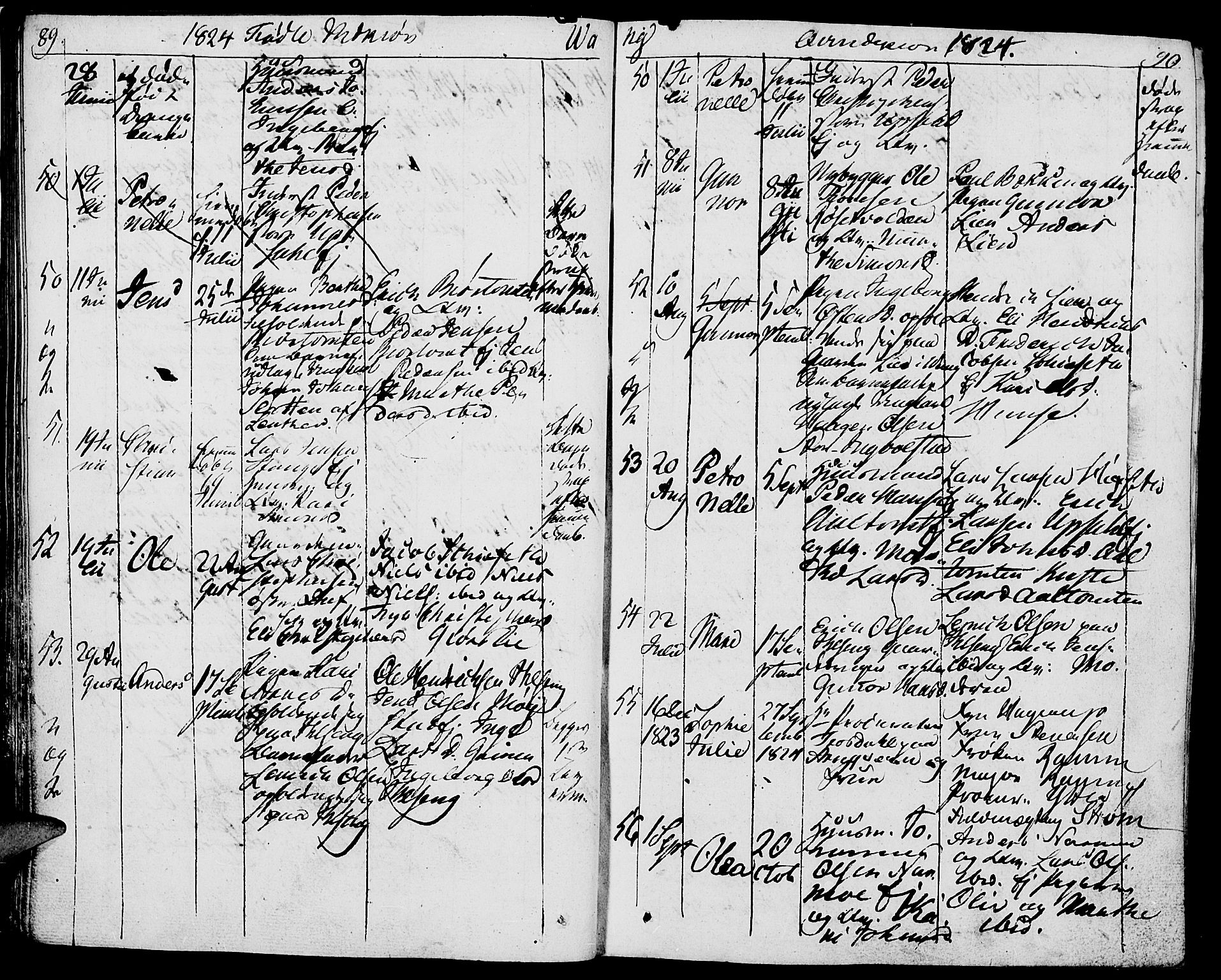 Vang prestekontor, Hedmark, AV/SAH-PREST-008/H/Ha/Haa/L0006: Parish register (official) no. 6 /1, 1809-1827, p. 89-90