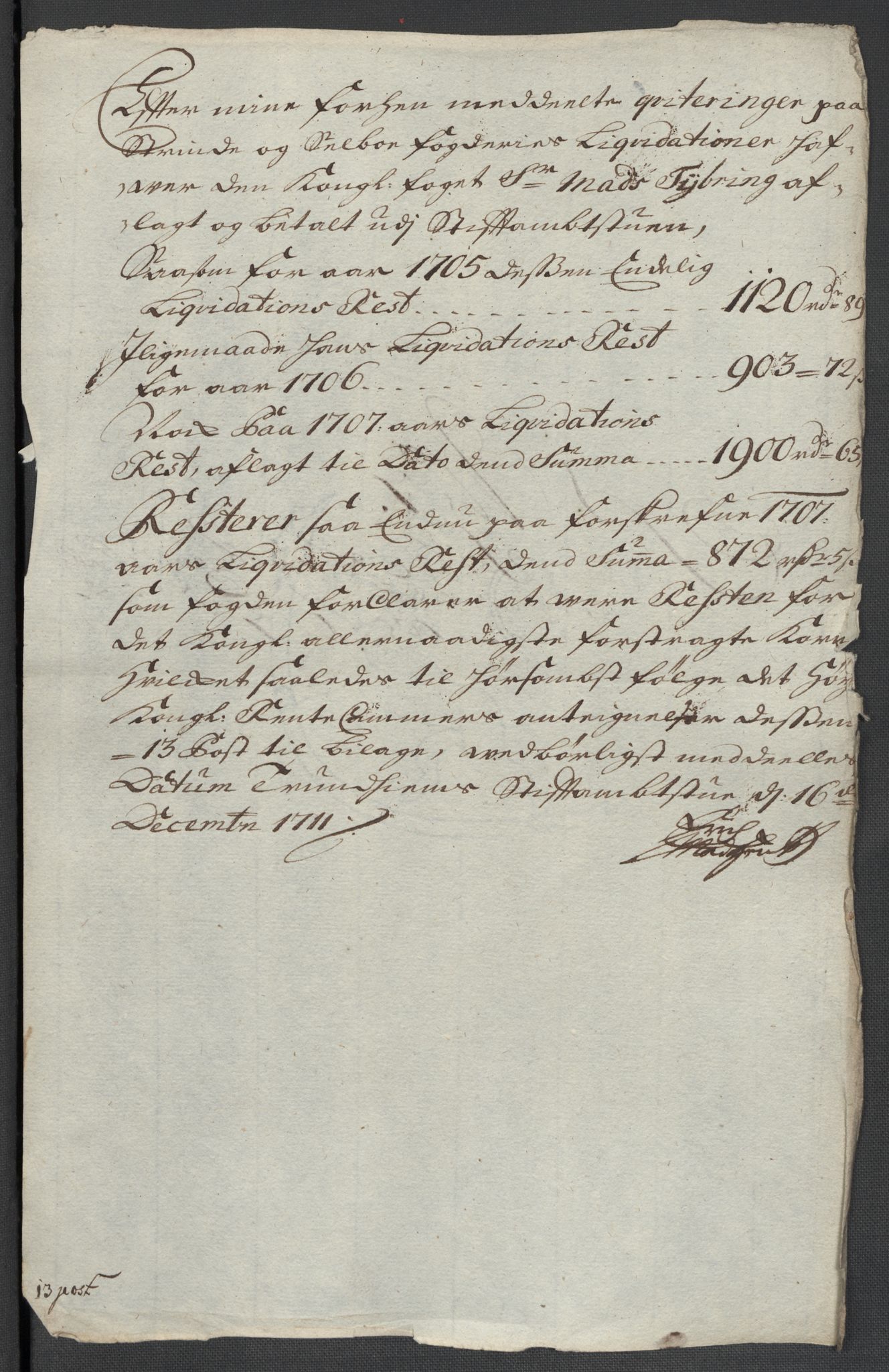 Rentekammeret inntil 1814, Reviderte regnskaper, Fogderegnskap, AV/RA-EA-4092/R61/L4110: Fogderegnskap Strinda og Selbu, 1707-1708, p. 237