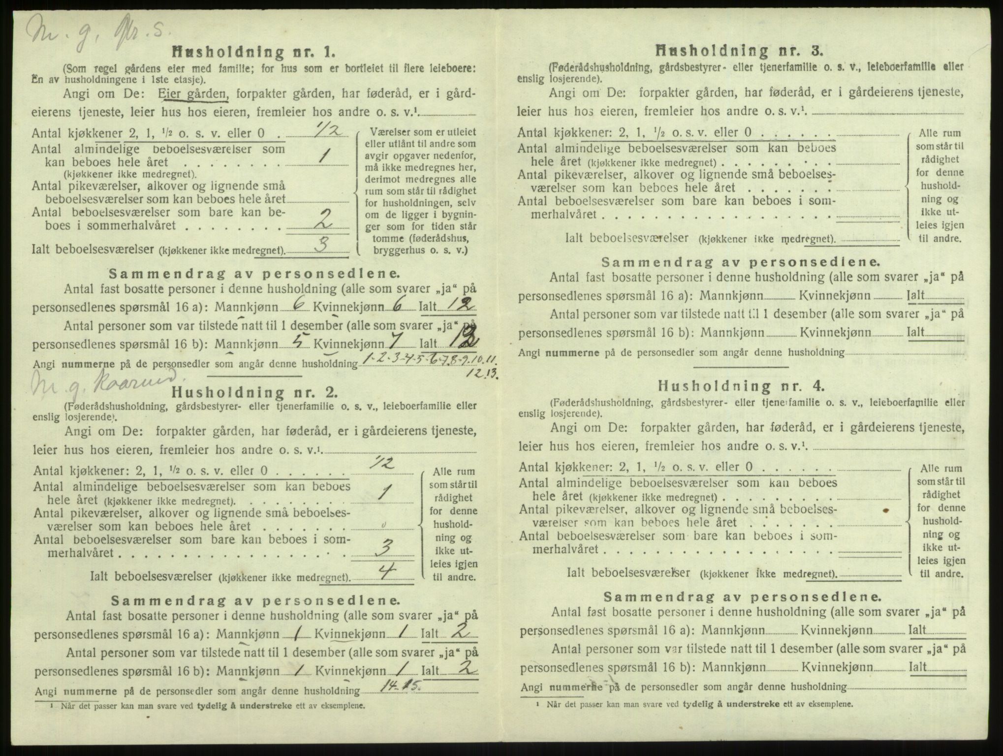 SAB, 1920 census for Lindås, 1920, p. 840